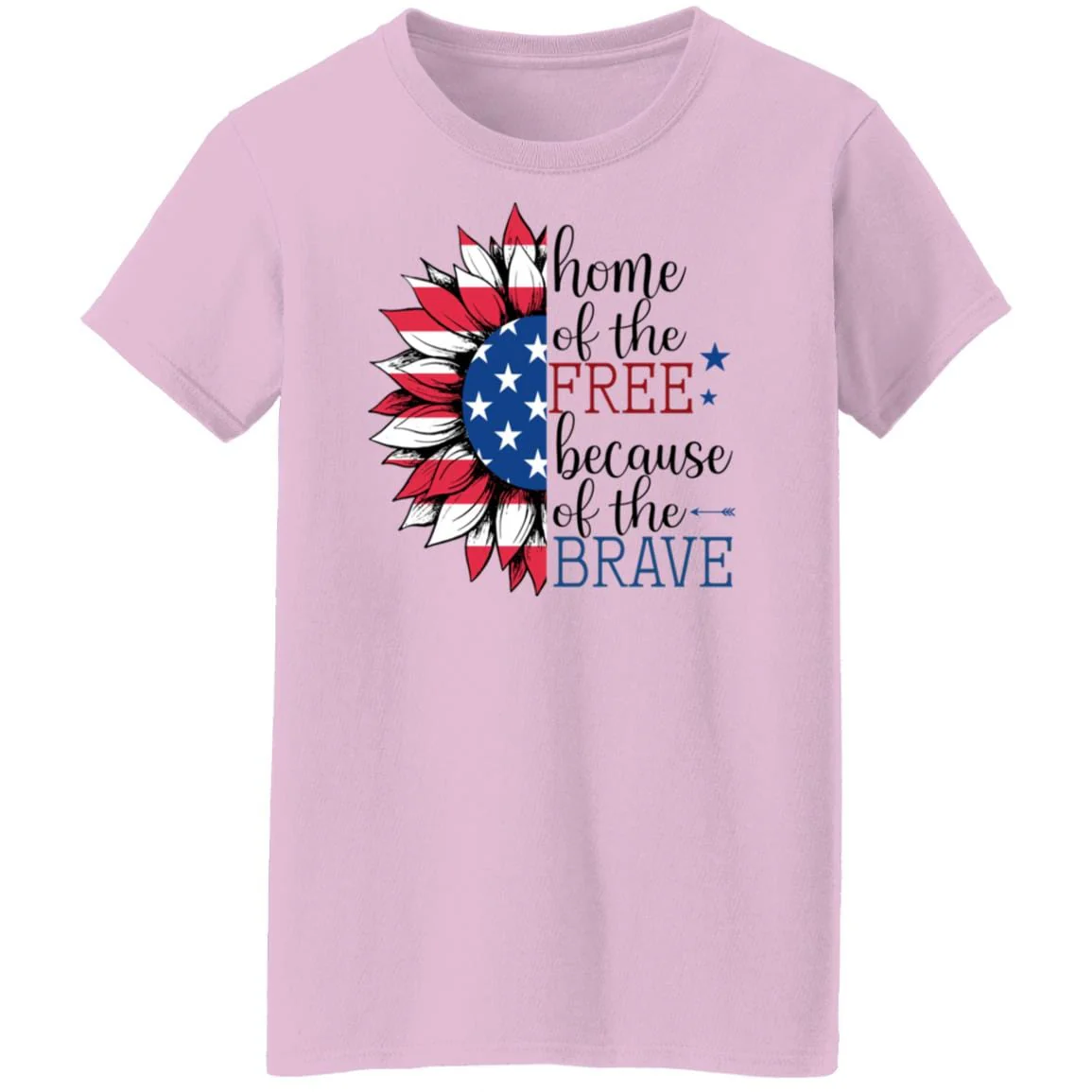 America Flag Sunflower Patriotic  4th of July Shirt H406 - Image 6