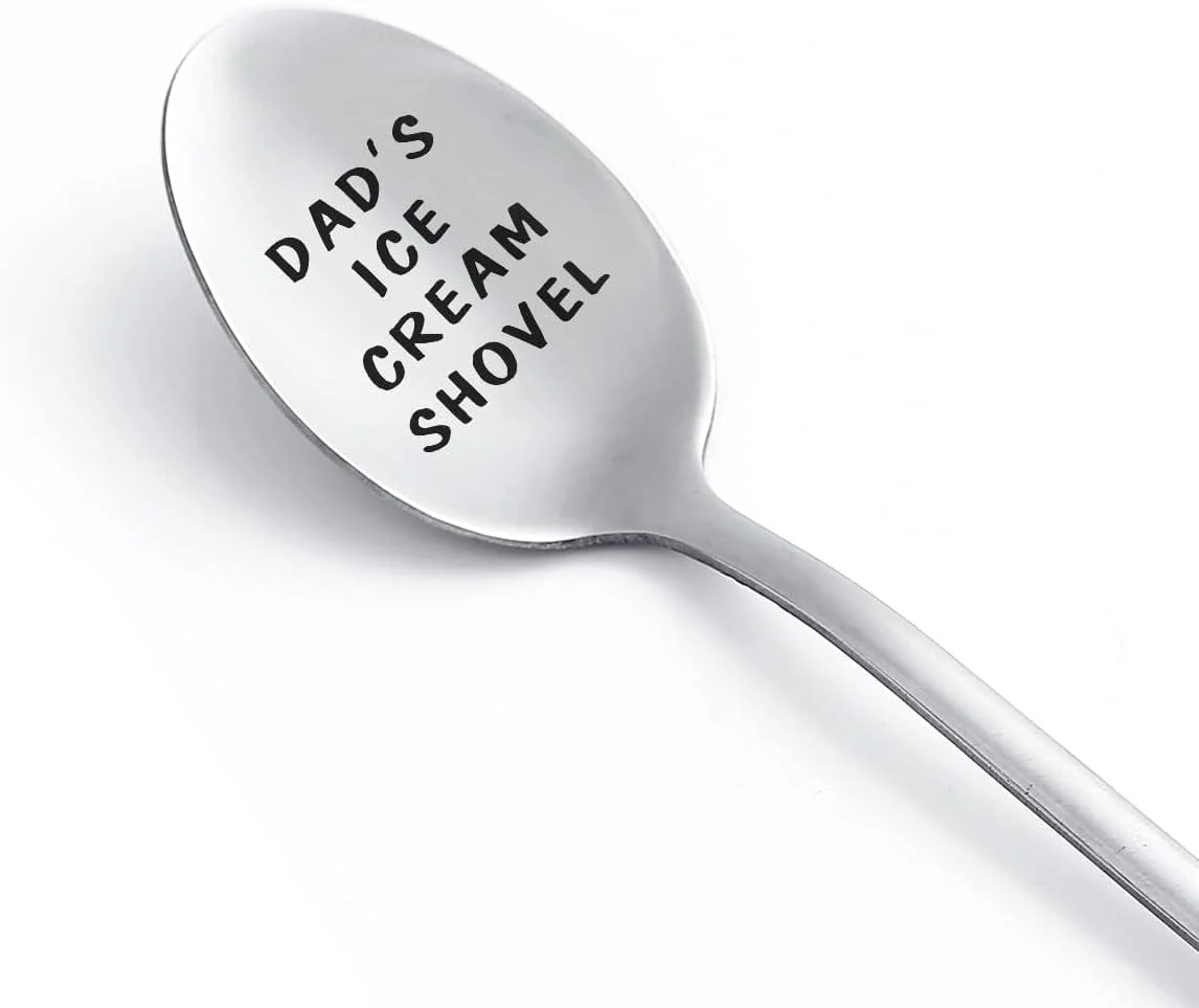 Gifts for Dad Fathers Gifts for Men Funny Engraved Stainless Steel Spoon Shovel, Birthday Father’S Day Gifts Thanksgiving Gifts for Him Grandpa.