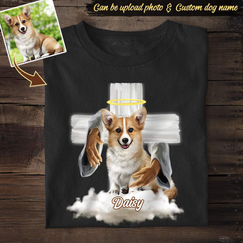 God hug Shirt, Custom Photo Shirt, dog love shirt, memories dog, shirt HN590