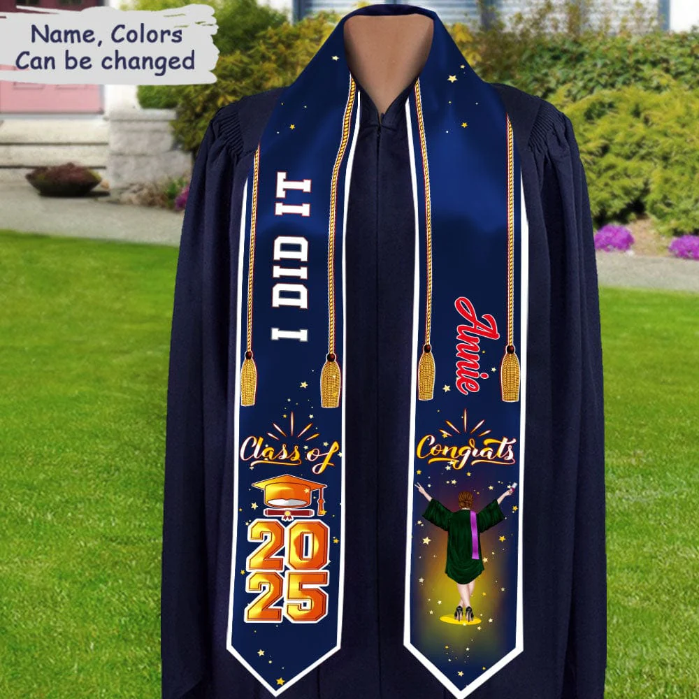 Congrats Class Of 2026 Custom Quote Graduation Stoles, graduation Gift 892293 - Image 6