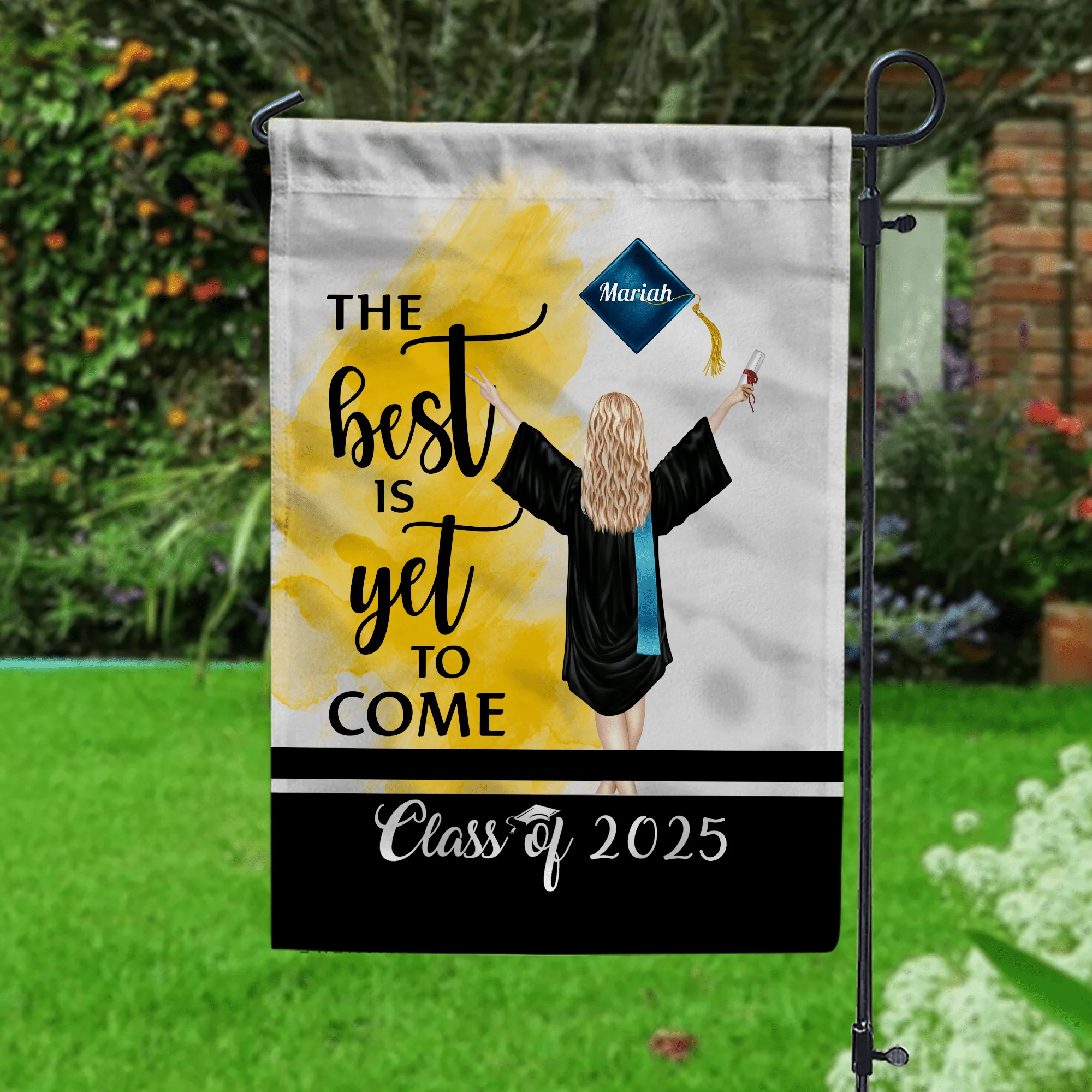 The Best Is Yet To Come Garden Flag Class of - Girl Version, Senior Gift, Graduation Day HN590 HA75 891882 - Image 6