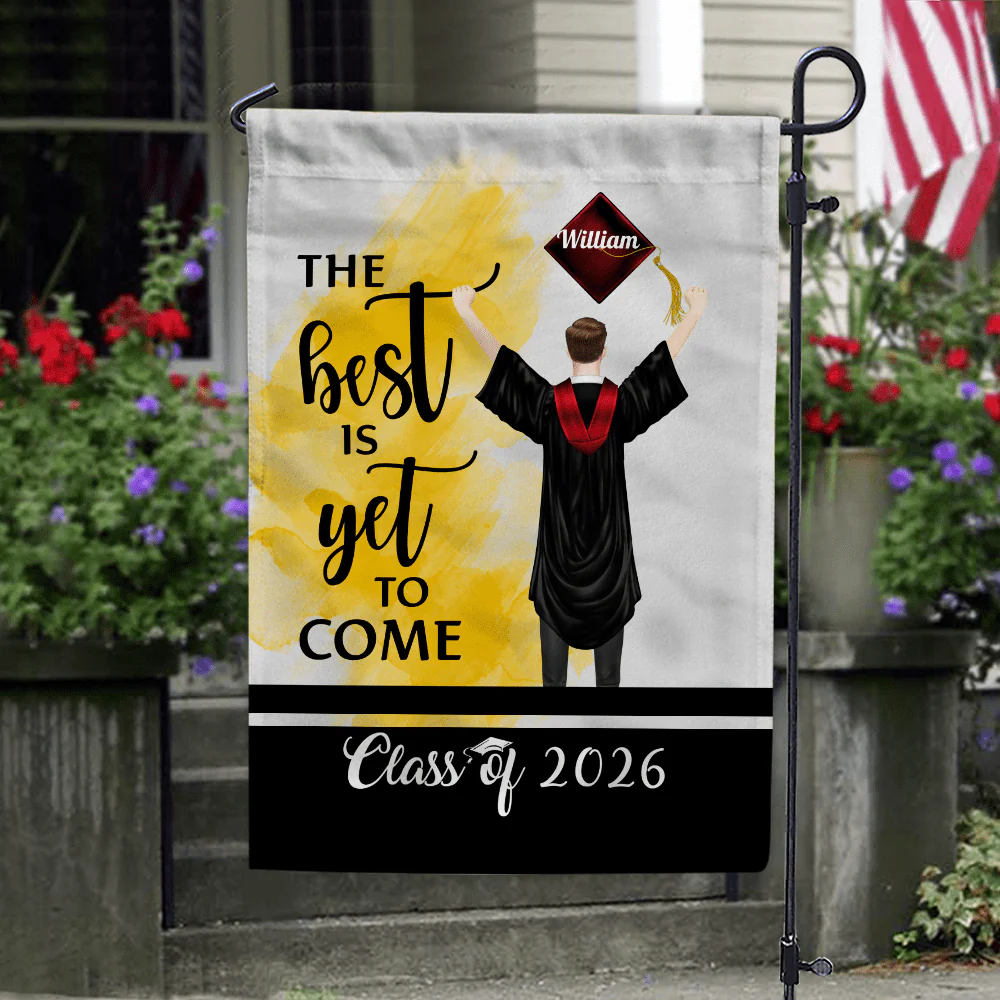 The Best Is Yet To Come Class Of - Boy Version Flag, Senior Gift, Graduation Day HN590 HA75 891886 - Image 10