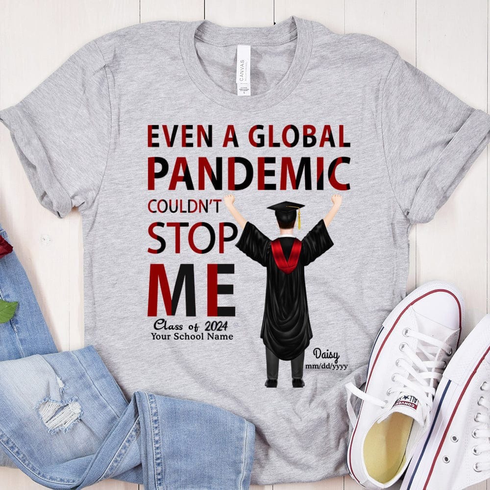 Global Pandemic Graduation T-shirt And Hoodie, Boy And Girl Version, Senior Gift HN590 - Image 2
