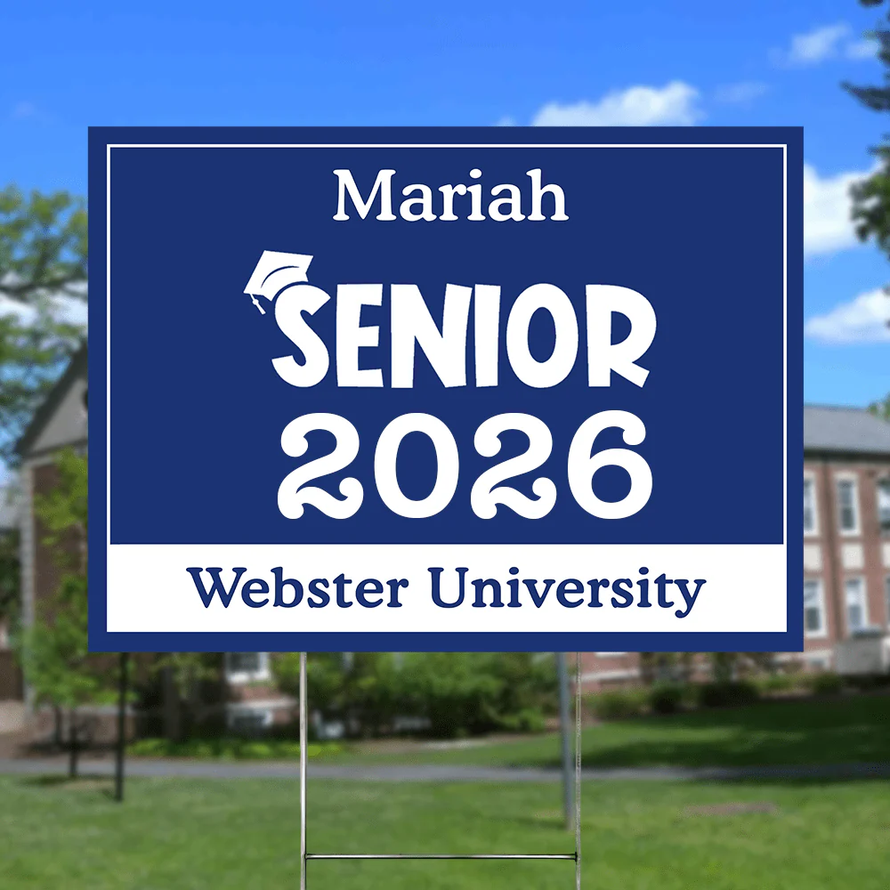 Senior Yard Sign 18x24'' Ver2 - Made in USA (H-Stake Stand Included), Graduation Day HA75 890373 - Image 11