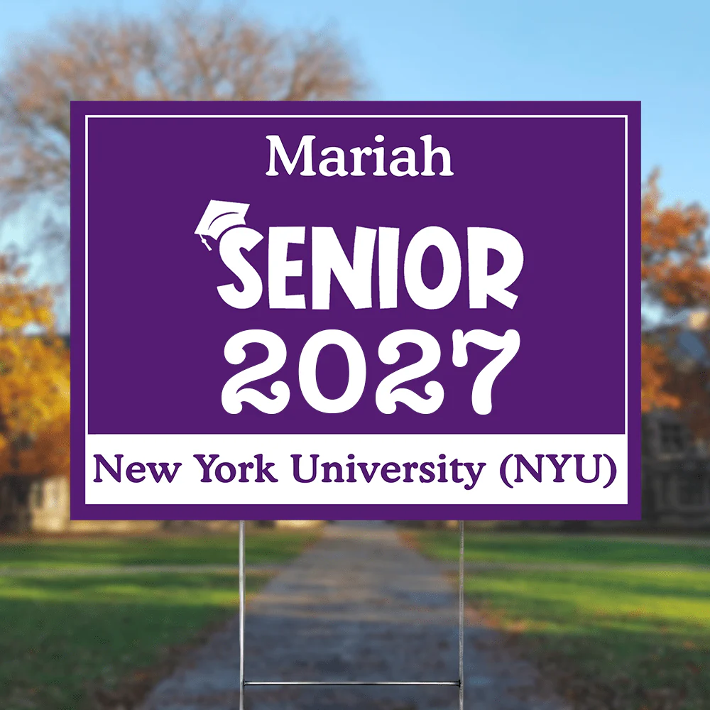 Senior Yard Sign 18x24'' Ver2 - Made in USA (H-Stake Stand Included), Graduation Day HA75 890373 - Image 16
