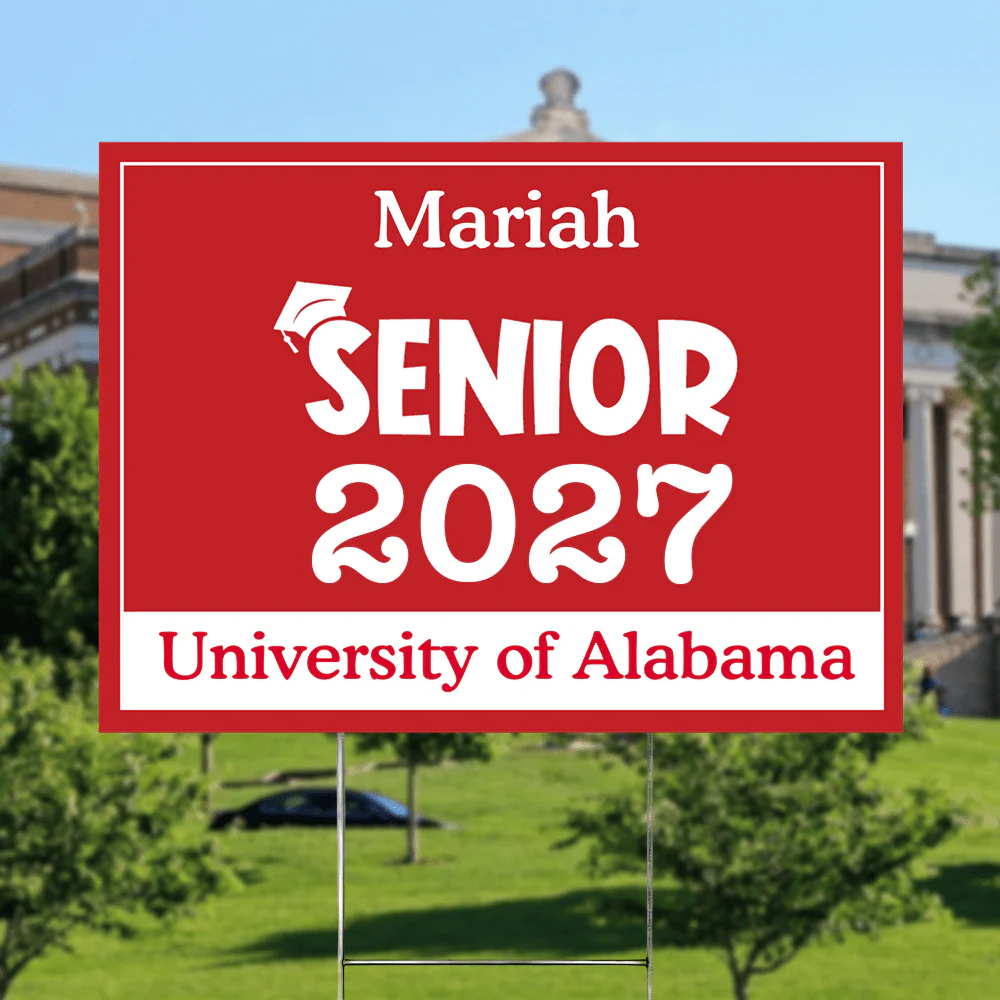 Senior Yard Sign 18x24'' Ver2 - Made in USA (H-Stake Stand Included), Graduation Day HA75 890373 - Image 19