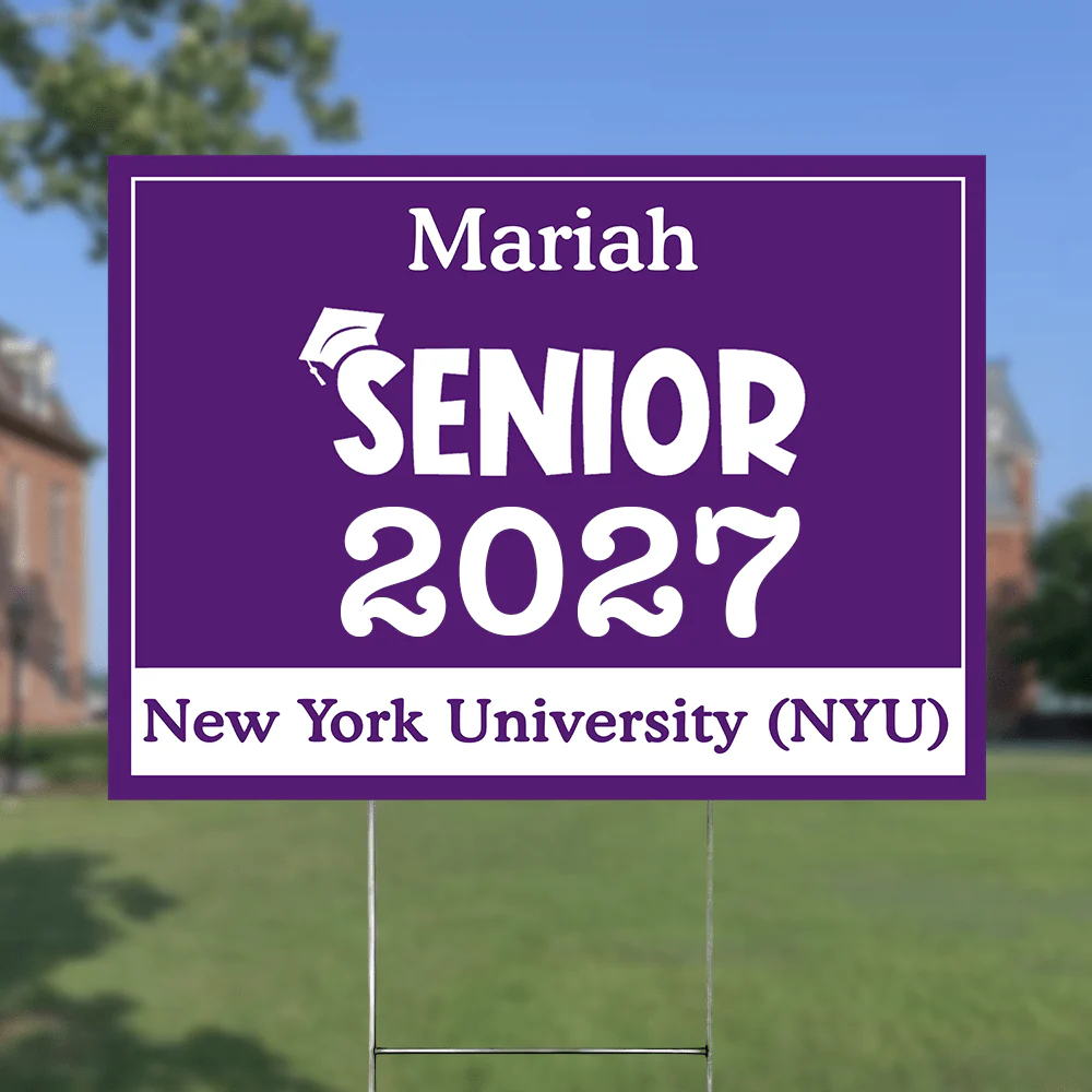 Senior Yard Sign 18x24'' Ver2 - Made in USA (H-Stake Stand Included), Graduation Day HA75 890373 - Image 21