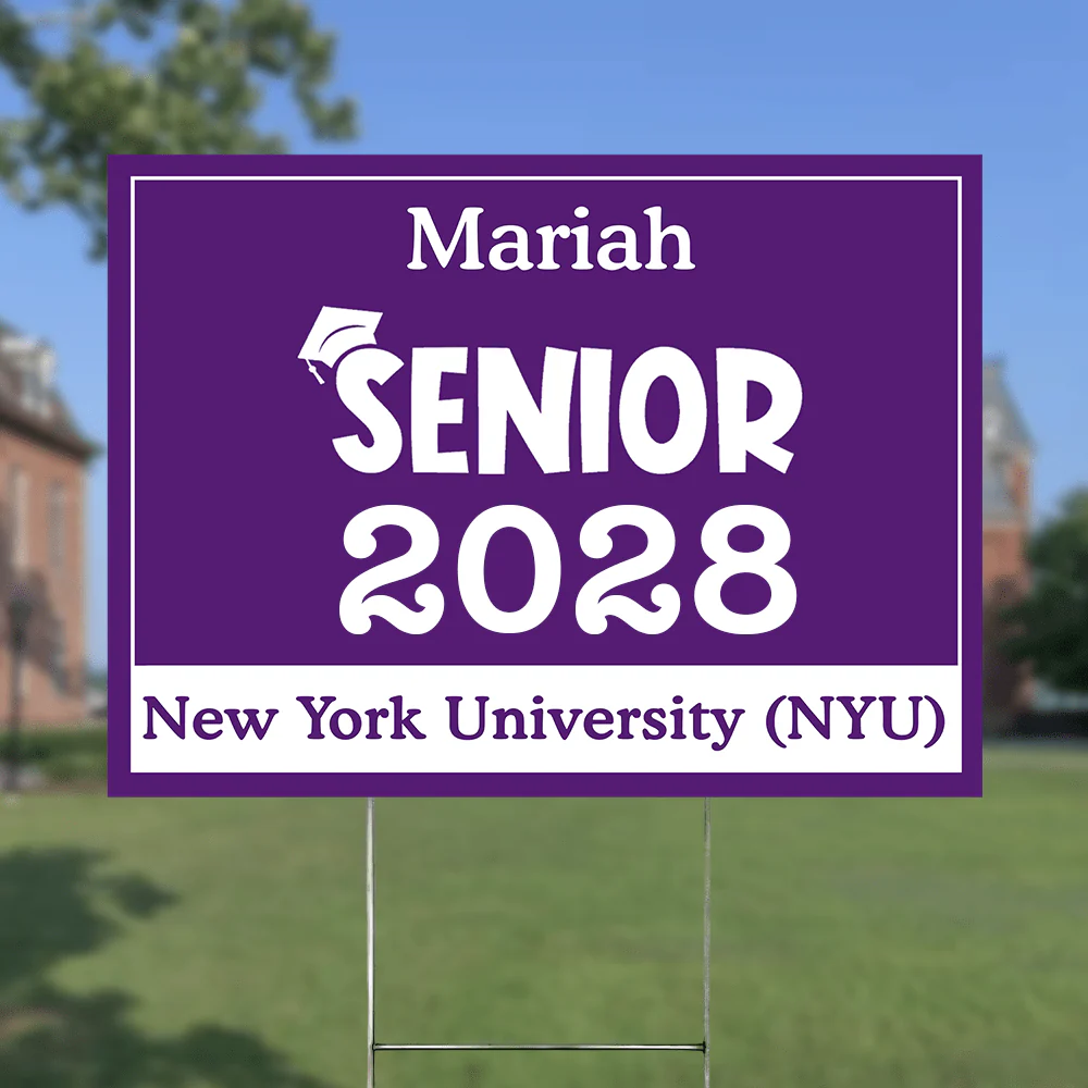 Senior Yard Sign 18x24'' Ver2 - Made in USA (H-Stake Stand Included), Graduation Day HA75 890373 - Image 22