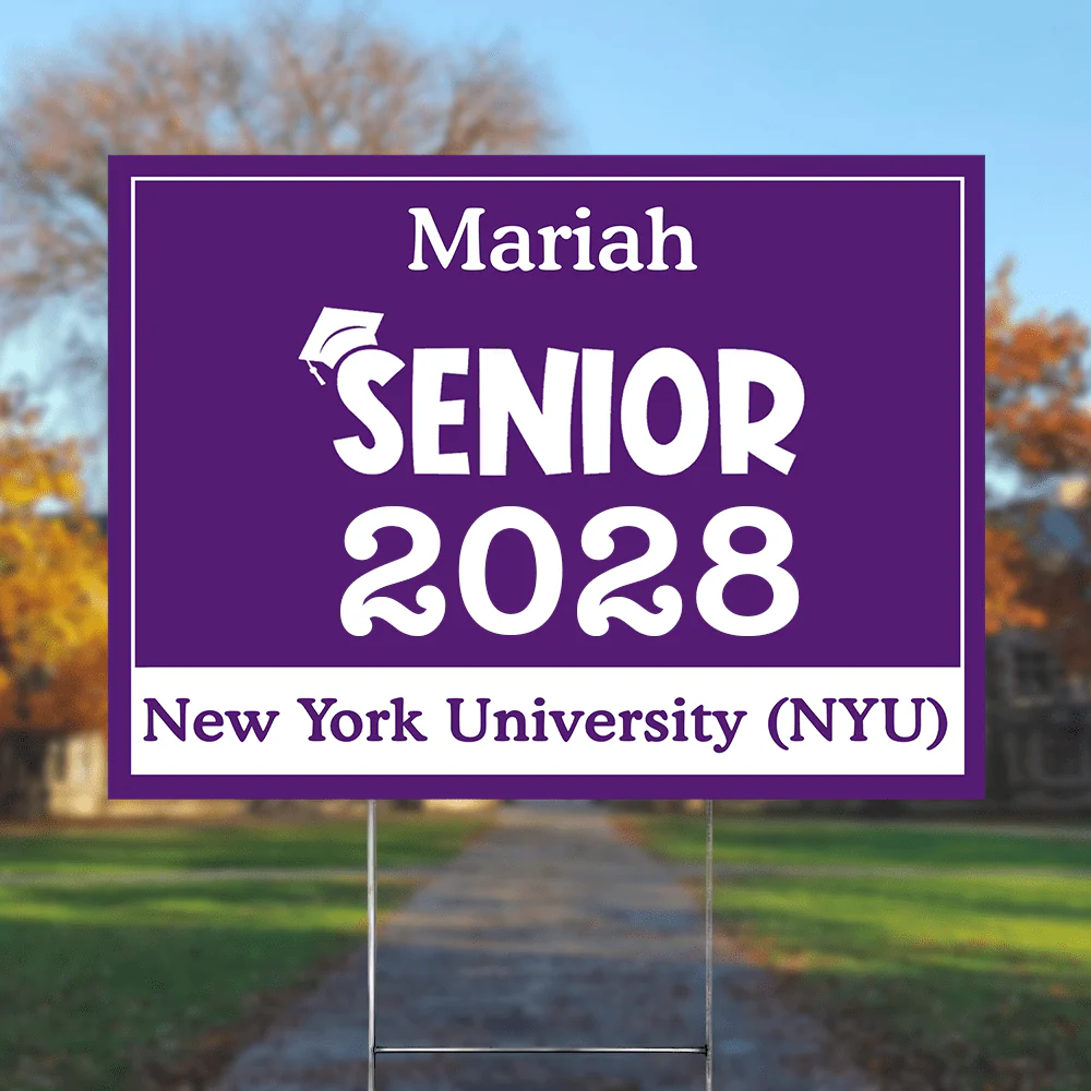 Senior Yard Sign 18x24'' Ver2 - Made in USA (H-Stake Stand Included), Graduation Day HA75 890373 - Image 27
