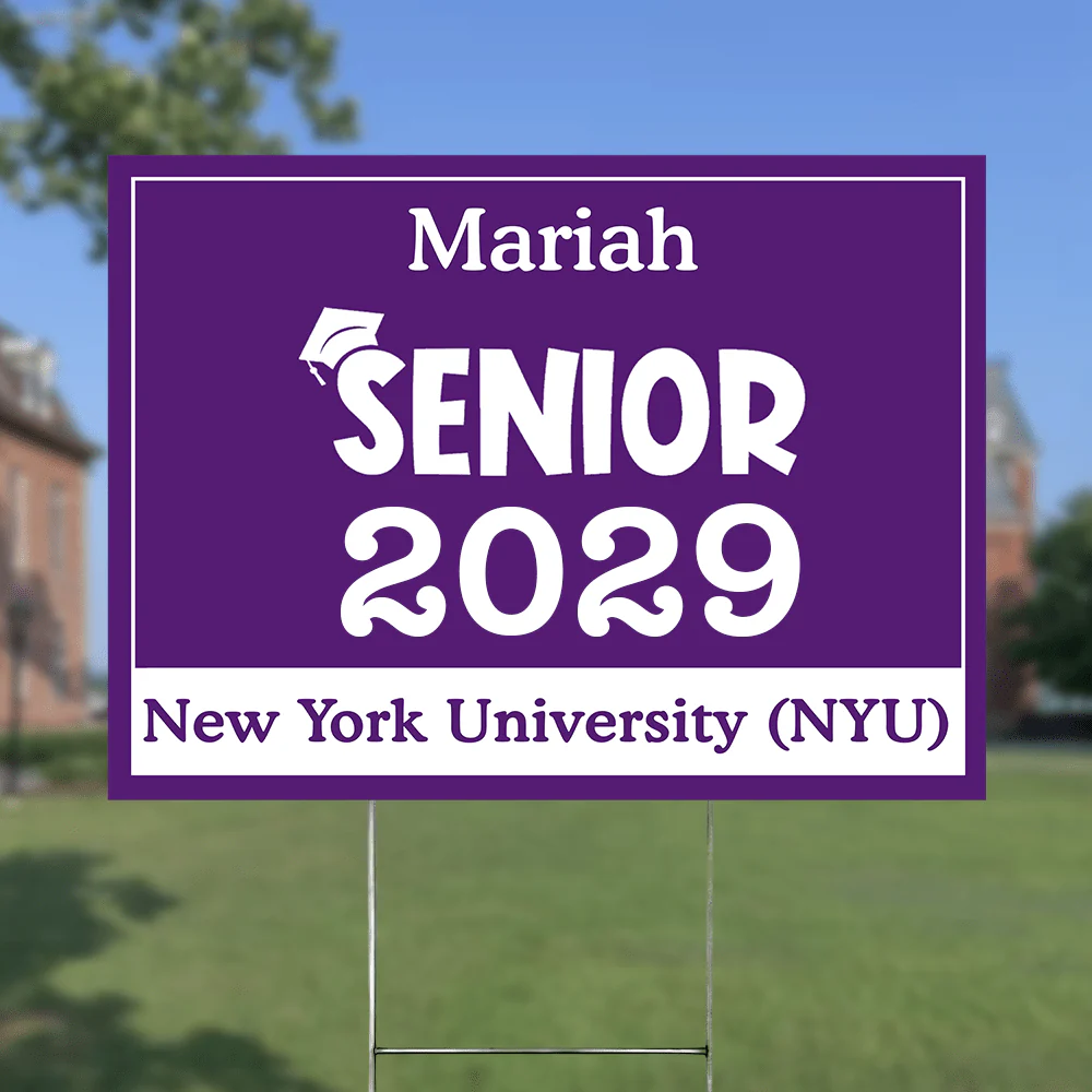 Senior Yard Sign 18x24'' Ver2 - Made in USA (H-Stake Stand Included), Graduation Day HA75 890373 - Image 35