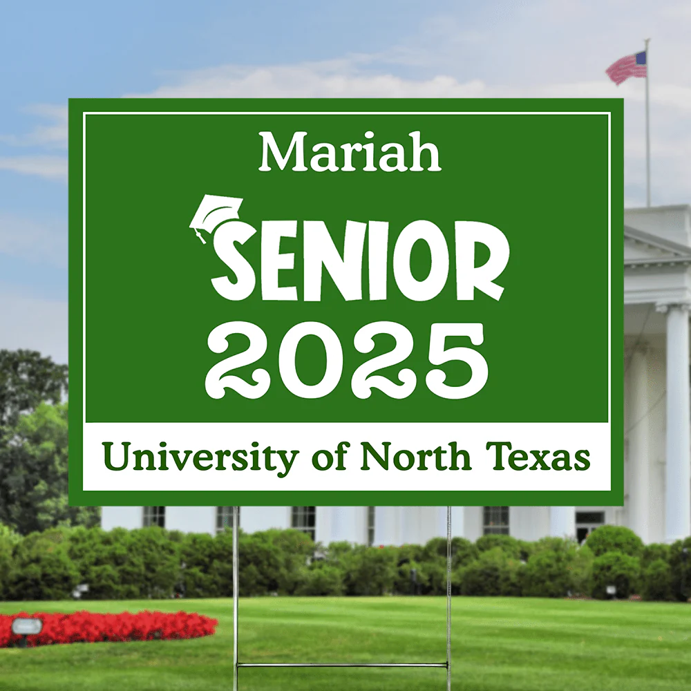 Senior Yard Sign 18x24'' Ver2 - Made in USA (H-Stake Stand Included), Graduation Day HA75 890373 - Image 6