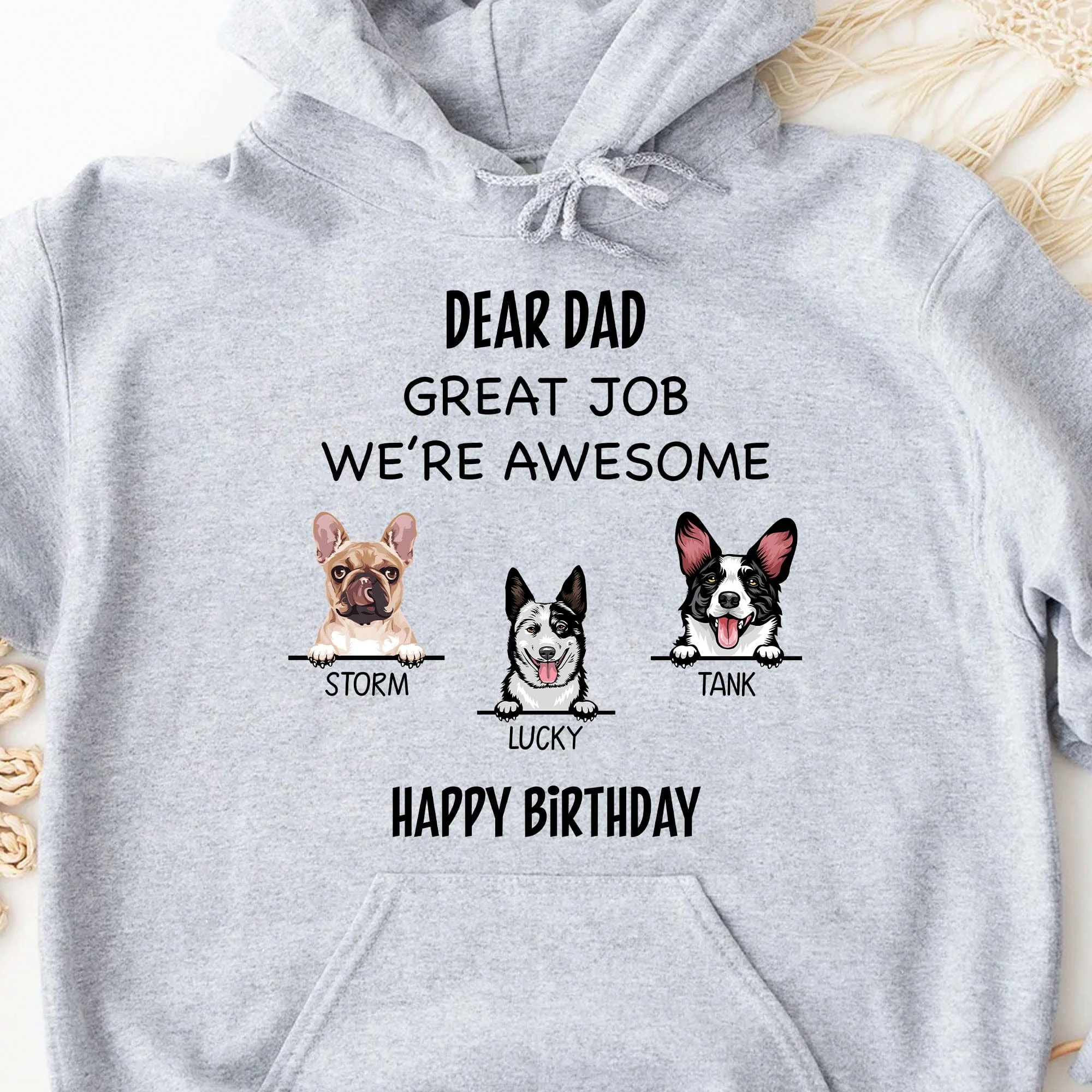 Great Job Personalized Custom Dog Bright Shirt C347 - Image 3