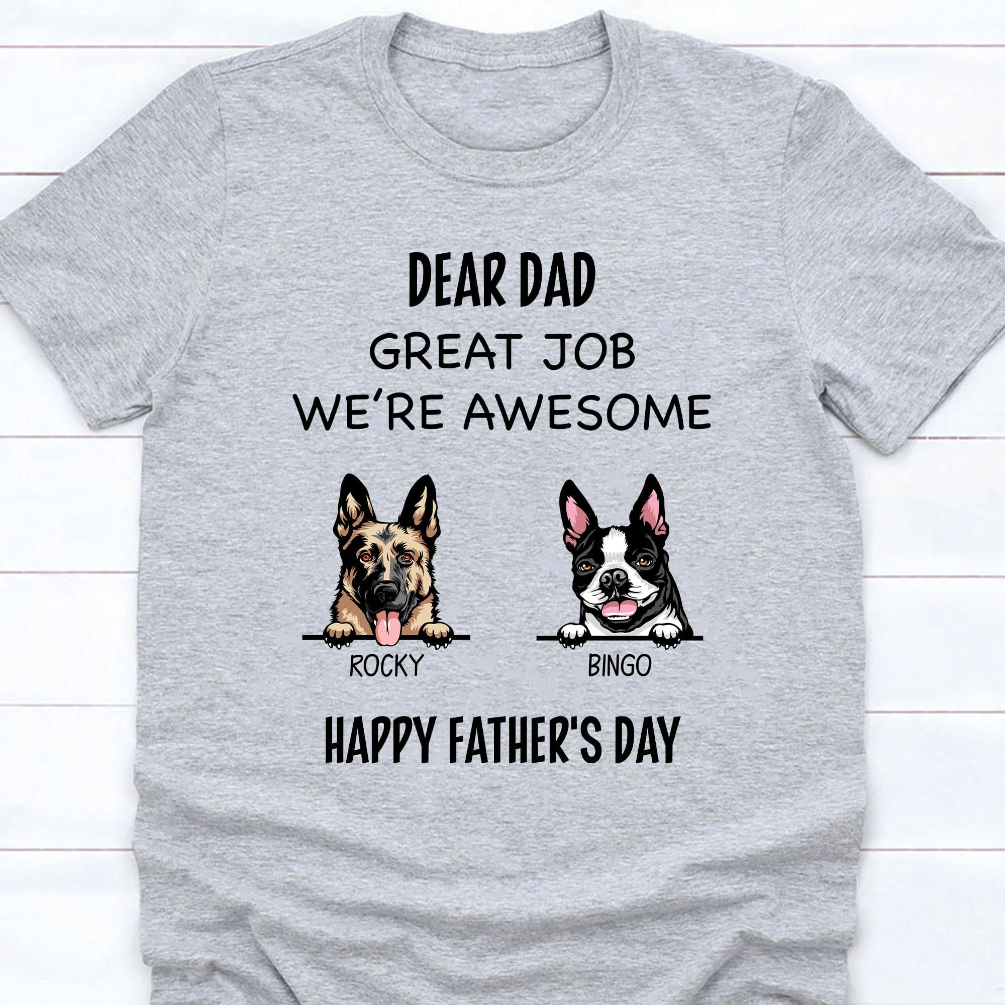 Great Job Personalized Custom Dog Bright Shirt C347 - Image 4