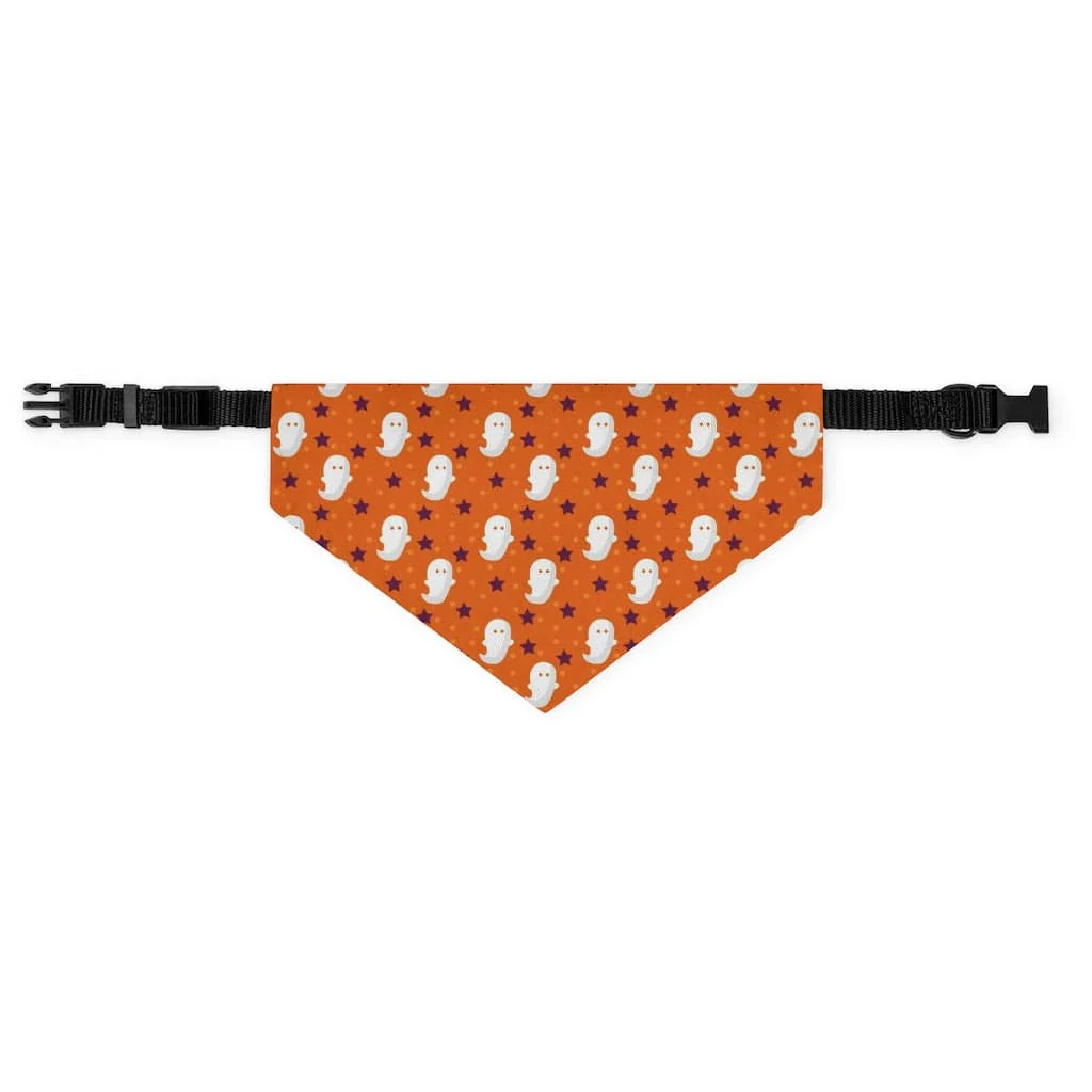 Halloween Pattern Boo Pet Bandana Collar - Image 6
