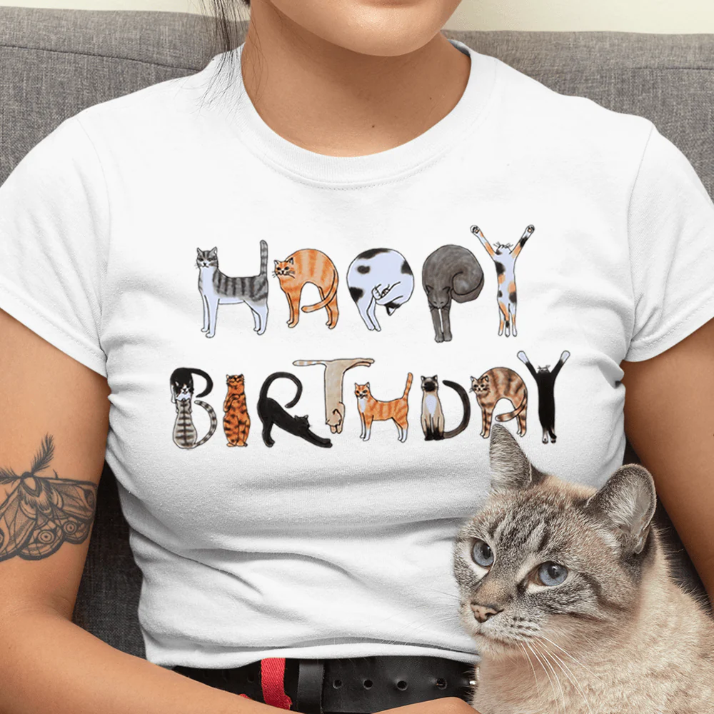 Happy Birthday Cat Shirt HN590