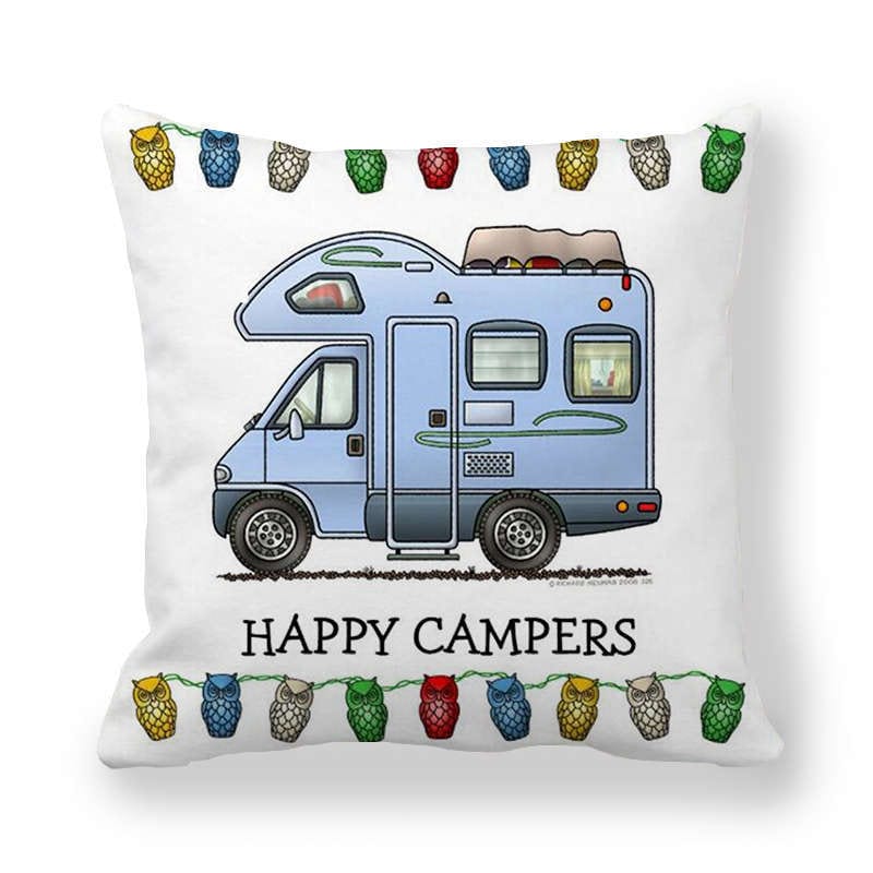 Happy Camper Decorative Pillow Case - Image 20