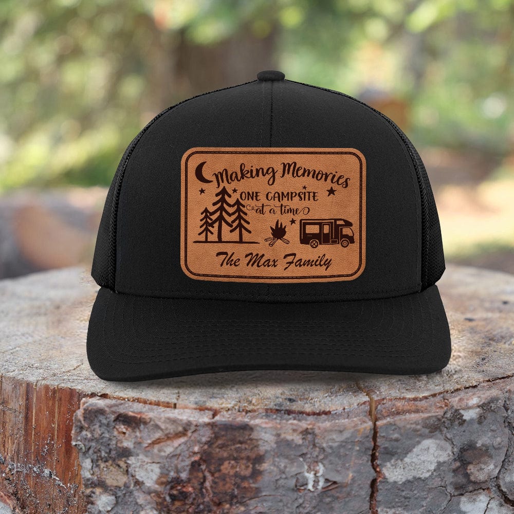 Happy Camper Rectangle Patch Hat Personalized Gift TA29 890081 - Image 3