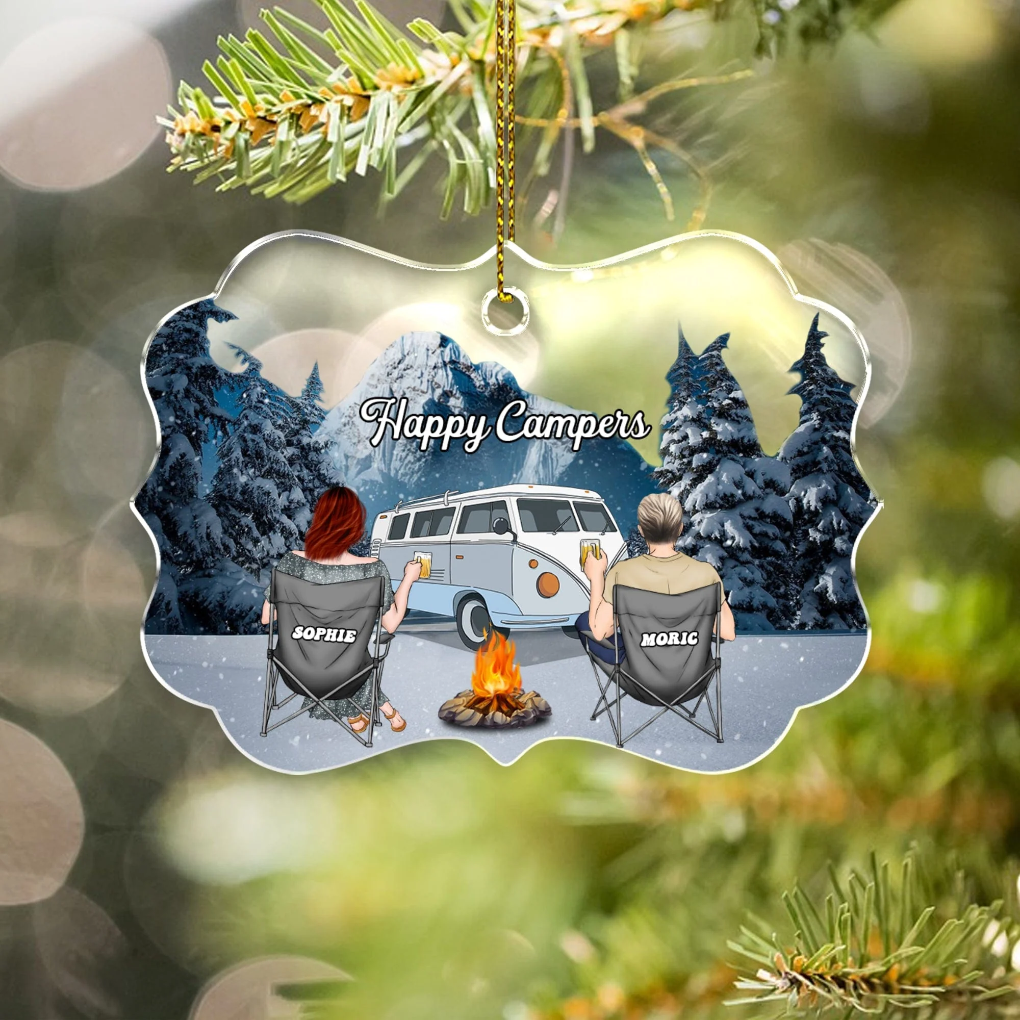 Happy Campers Christmas Gift For Camping Lovers Ornament Personalized Gift TH10 891385