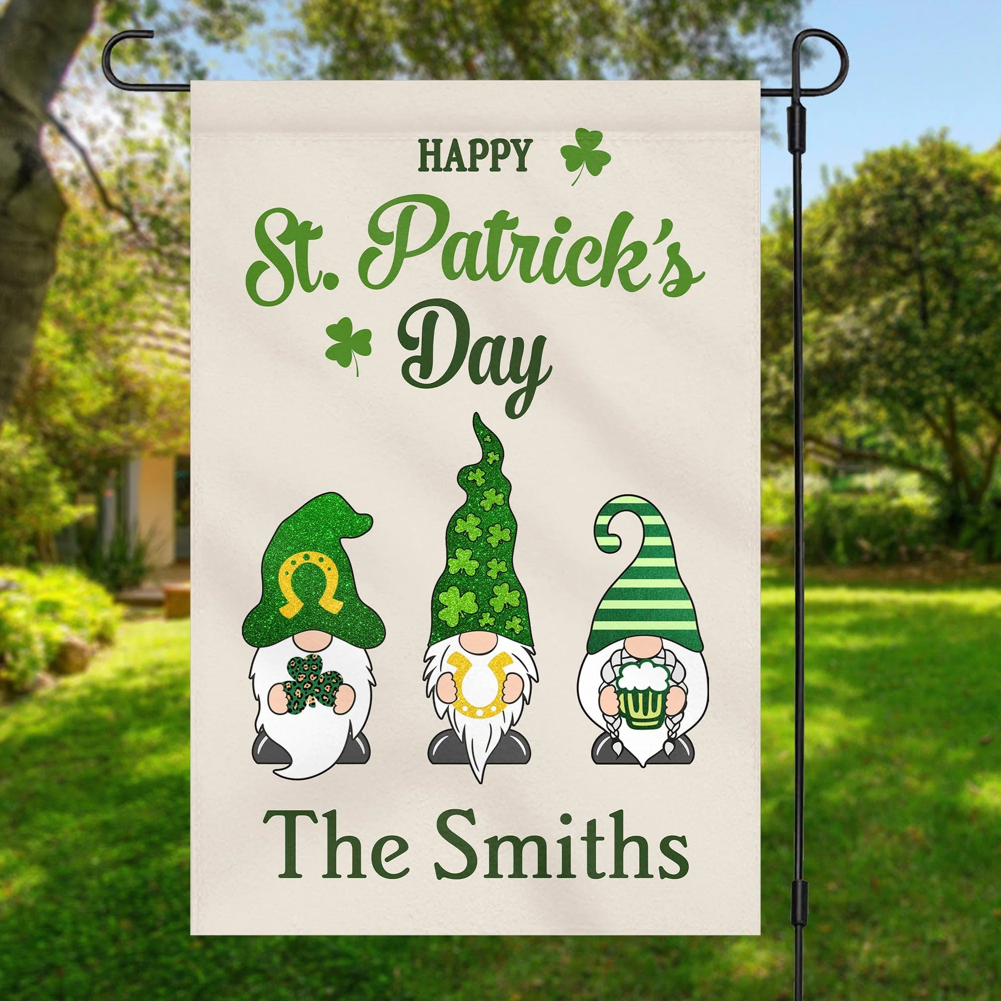 Happy St Patricks Day Custom Garden Flag C158 - Image 2