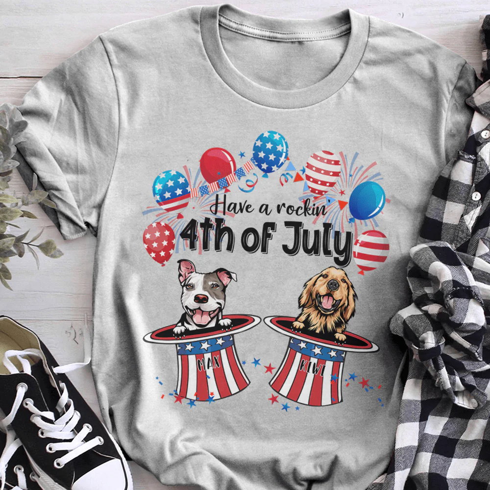 Have A Rockin 4th Dog Shirt - Image 4