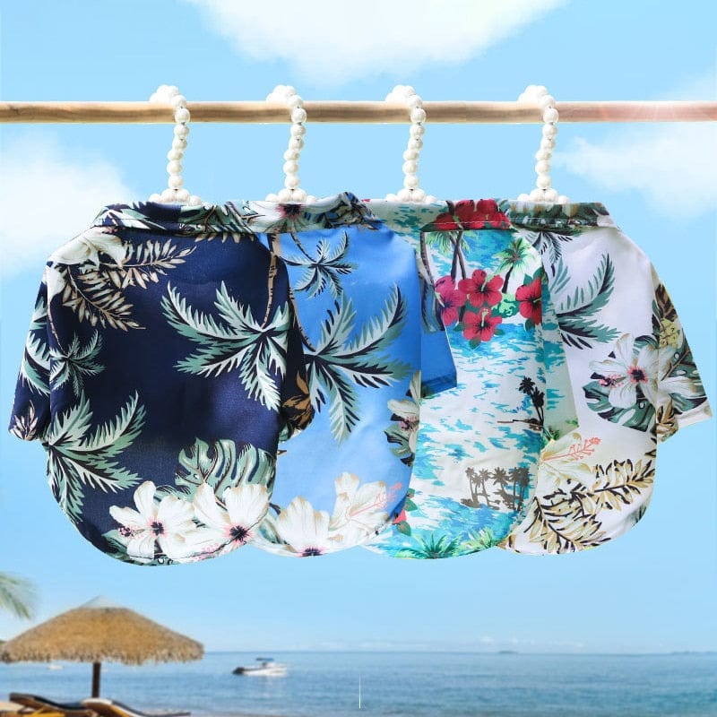 Hawaiian Beach Style Dog T-Shirts Thin Breathable Summer Dog Clothes - Image 5