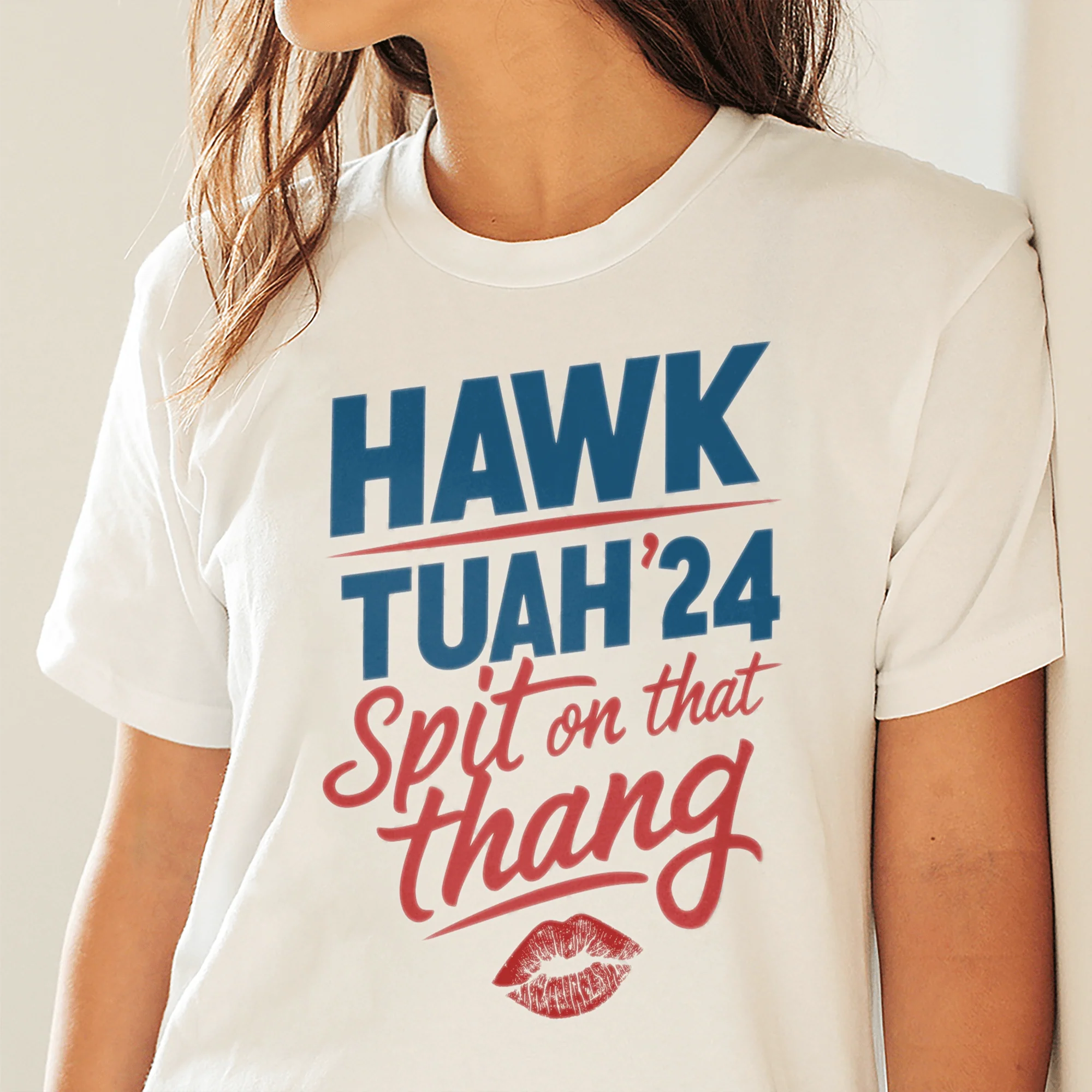 Hawk Tuah '24 Spit on That Thang Shirt DM01 891297 - Image 2