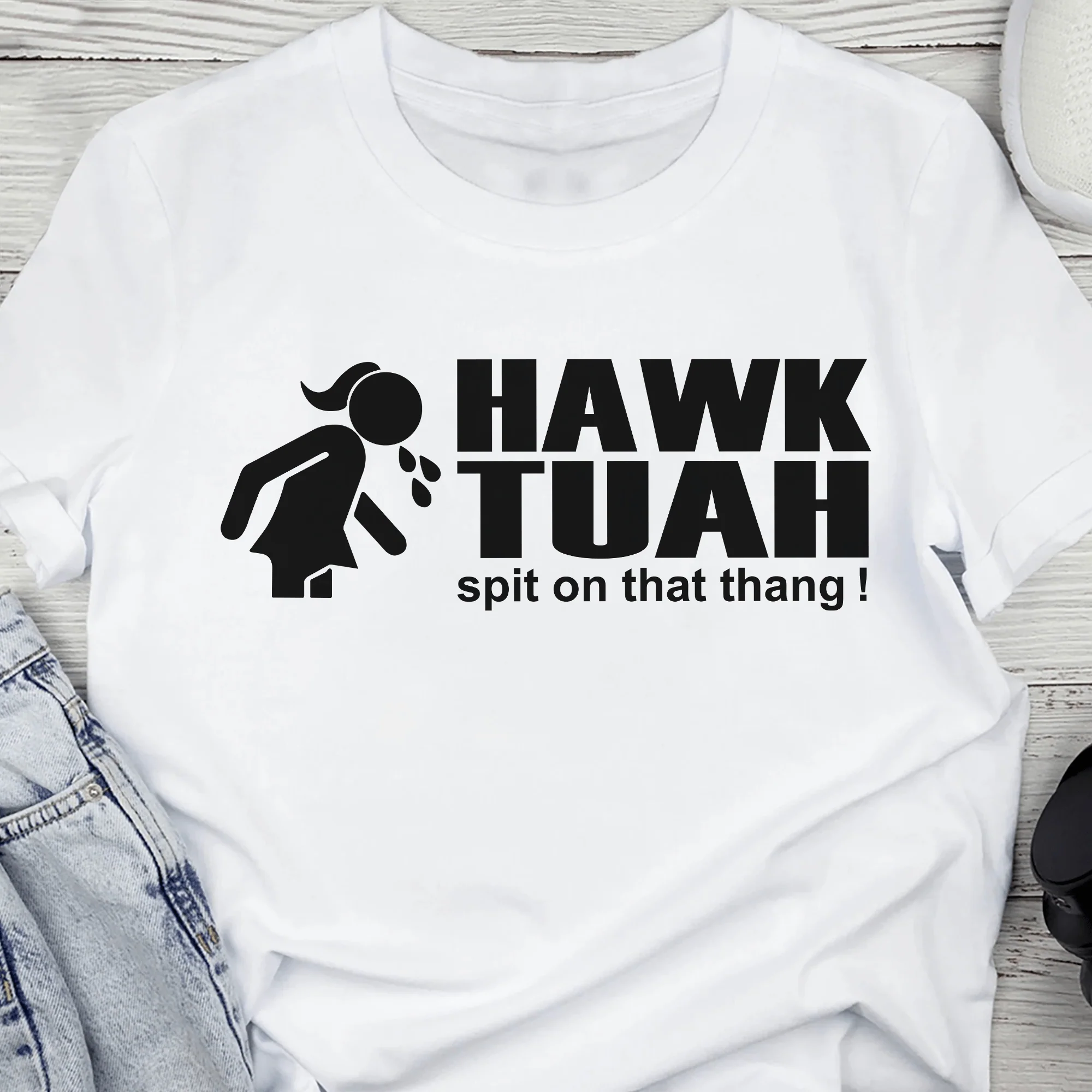 Hawk Tuah Spit on That Thang Shirt DM01 891303 - Image 2