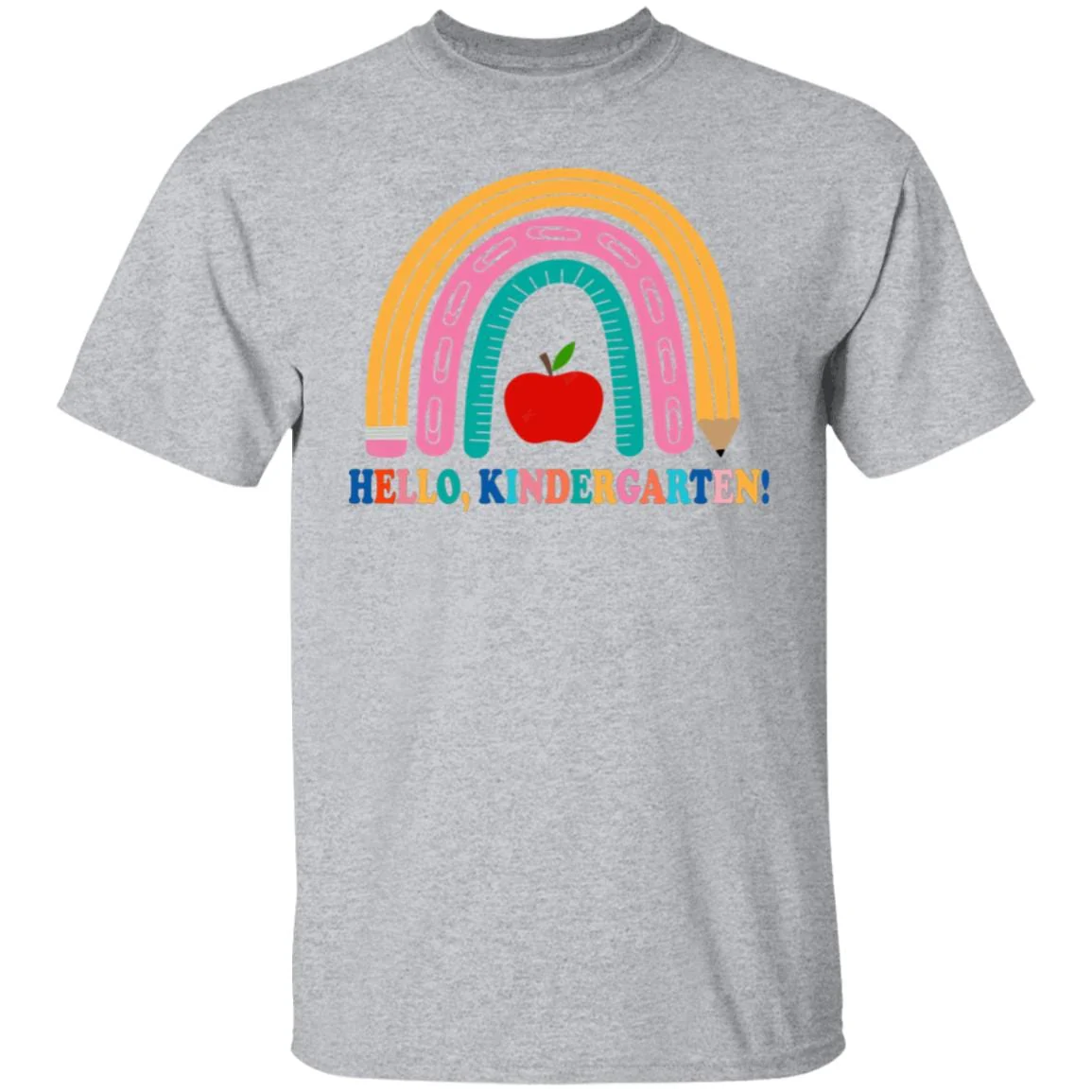 Hello Kindergarten Teach Love Inspire Shirt H431 - Image 4