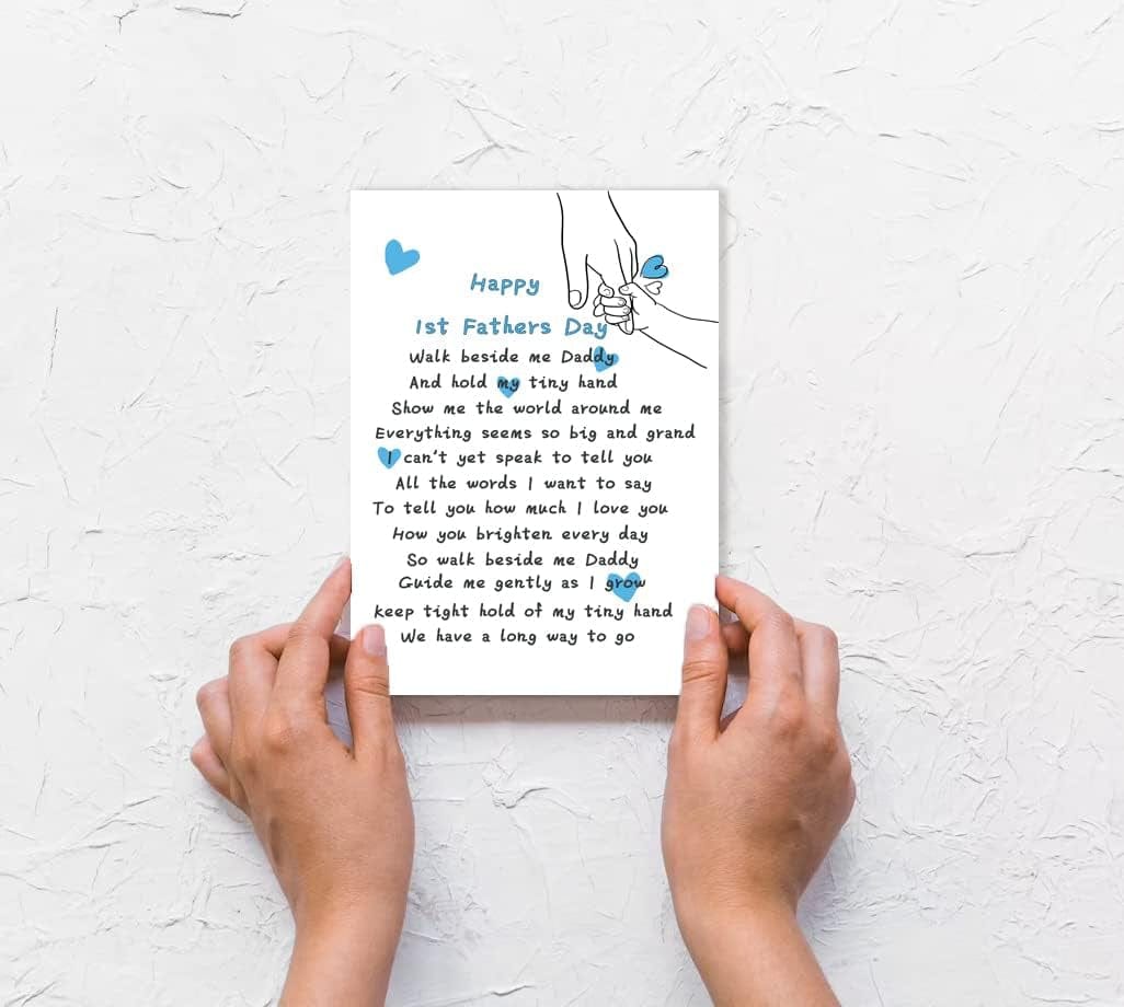 Hilarious First Father’S Day Card from Wife,First Fathers Day Cards Gifts from Baby Girls Boys, Cute 1St Fathers Day Card, Happy Father’S Day Card from Son Daughter - Image 5