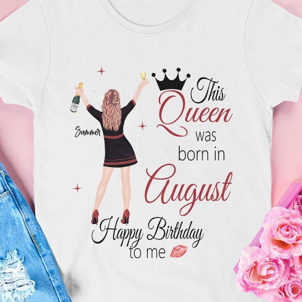 This Queen Was Born In Month Birthday Shirt - Image 2