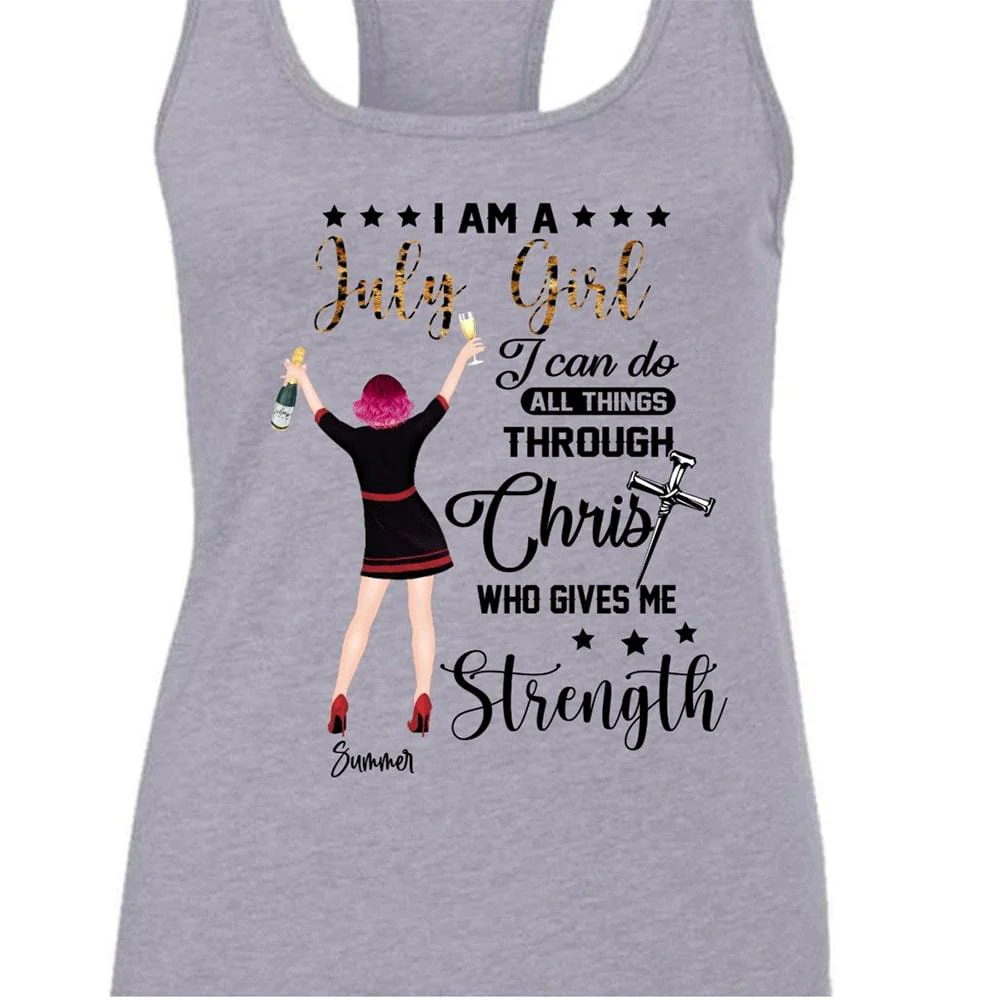 Through Christ Who Gives Me Strength Birtday Shirt - Image 5