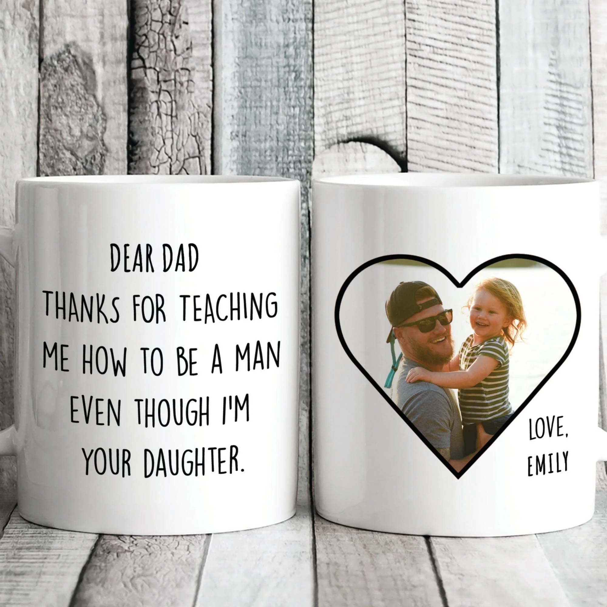 Thanks for Teaching Me How To Be A Man Family Coffee Mug