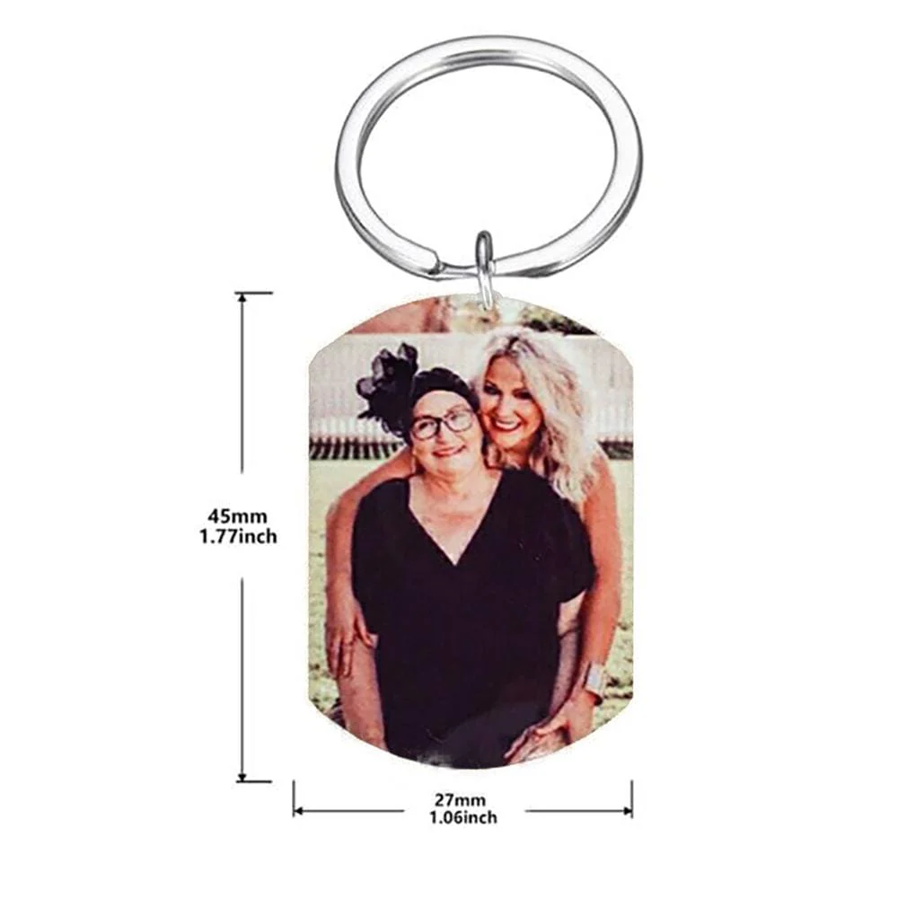 Those We Love Don't Go Away They Walk Beside Us Everyday Family Keychain - Image 7