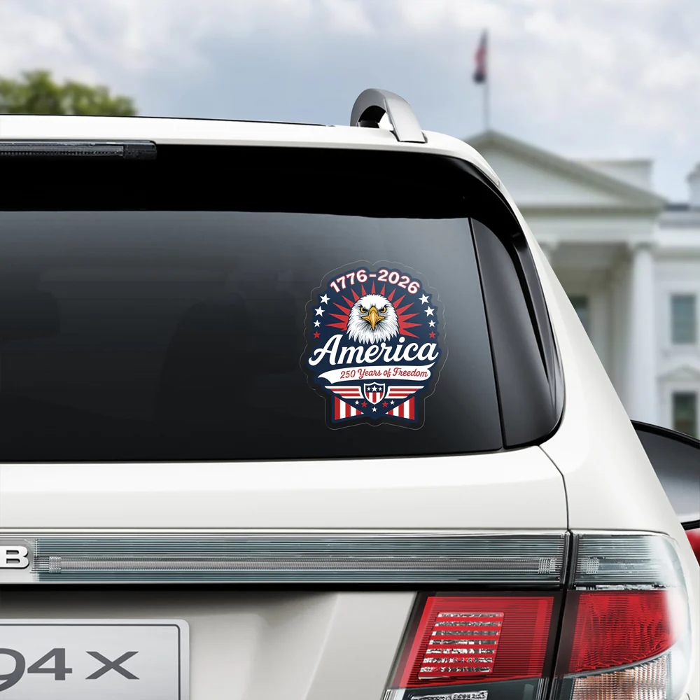 1776-2026 250 Years Of Freedom Anniversary Car Window Decal Sticker CH07 910156 - Image 4