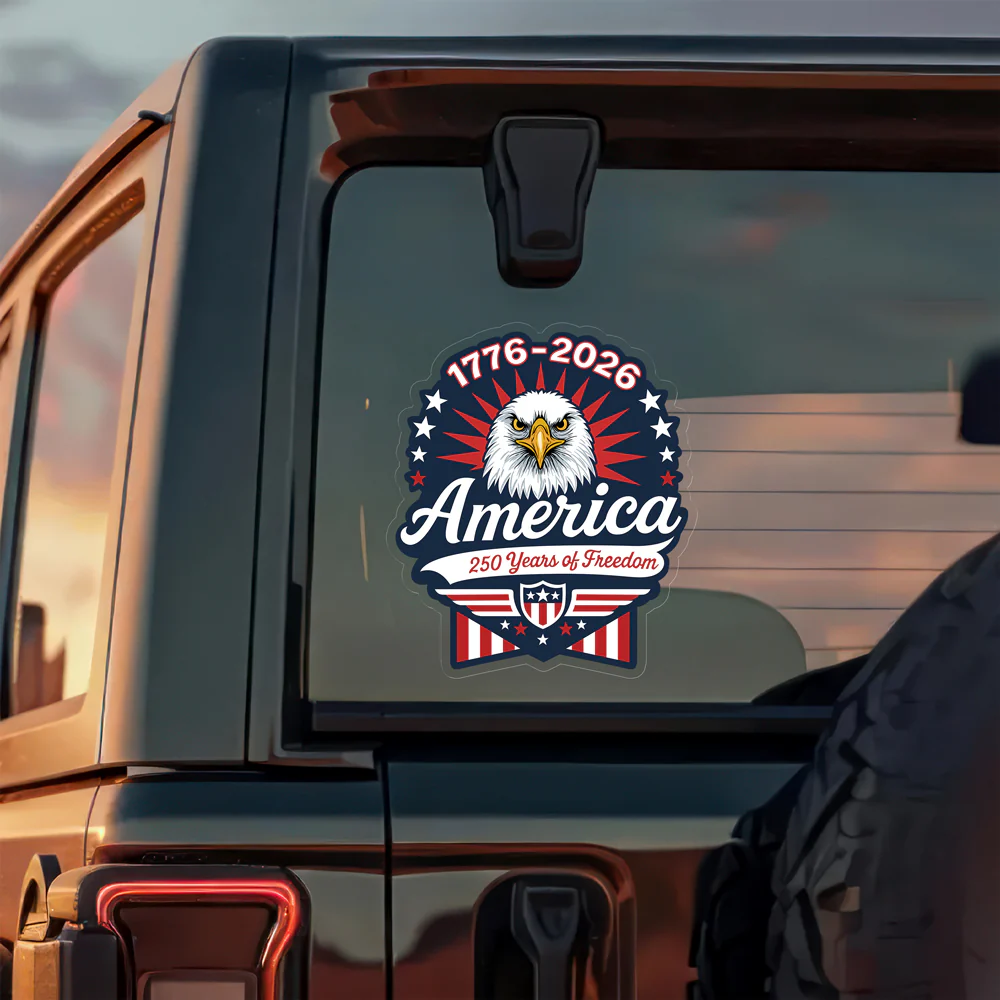 1776-2026 250 Years Of Freedom Anniversary Car Window Decal Sticker CH07 910156 - Image 5