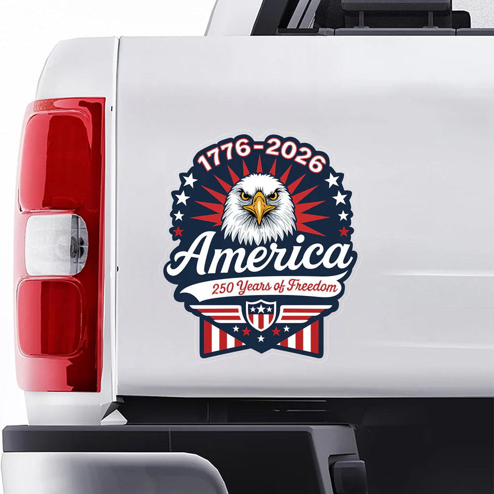 1776-2026 250 Years Of Freedom Anniversary Car Window Decal Sticker CH07 910156 - Image 6