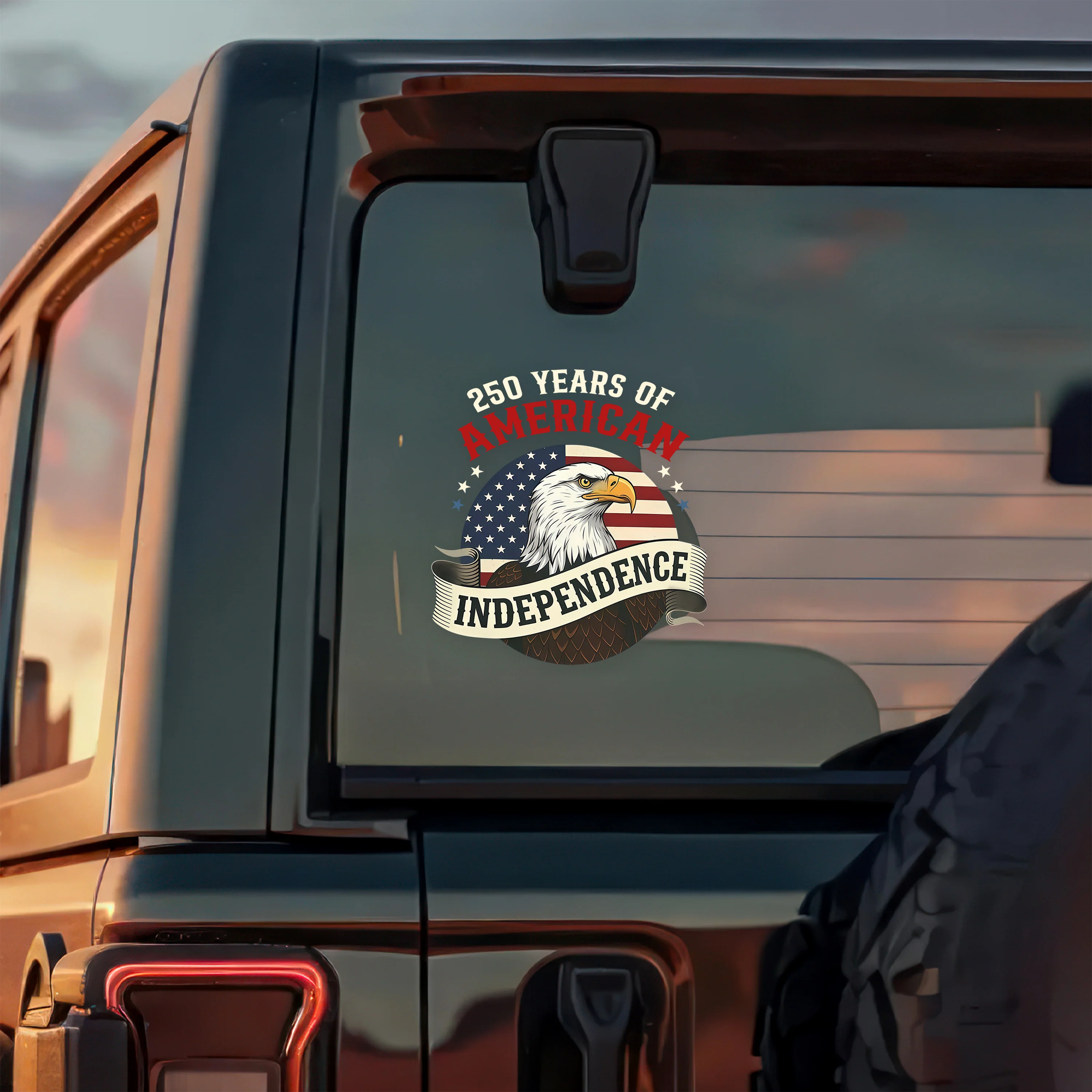 250 Years Of American Independence Car Window Decal Sticker CH07 910152 - Image 2