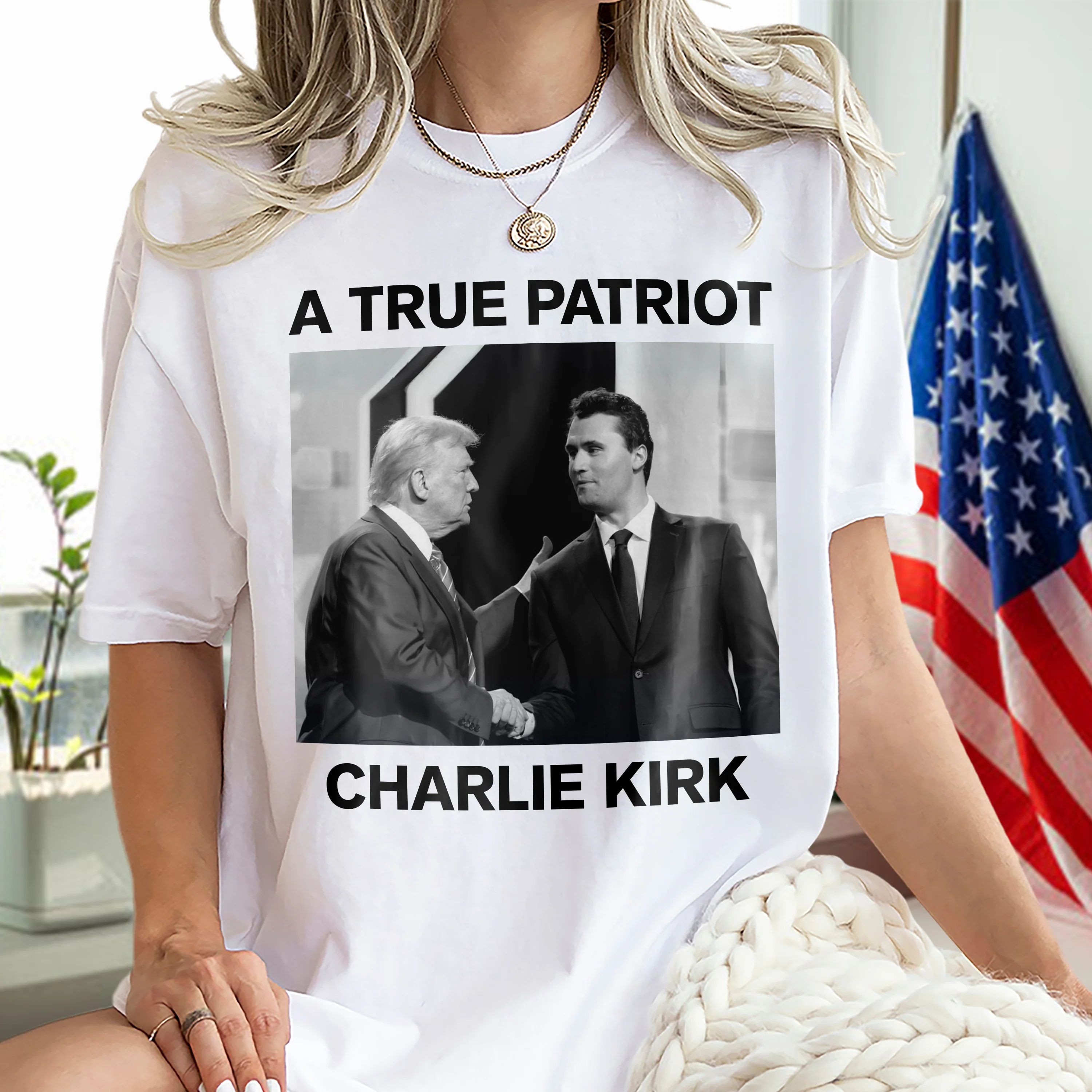 A True Patriot Charlie Kirk Bright Shirt TH10 64387 - Image 2