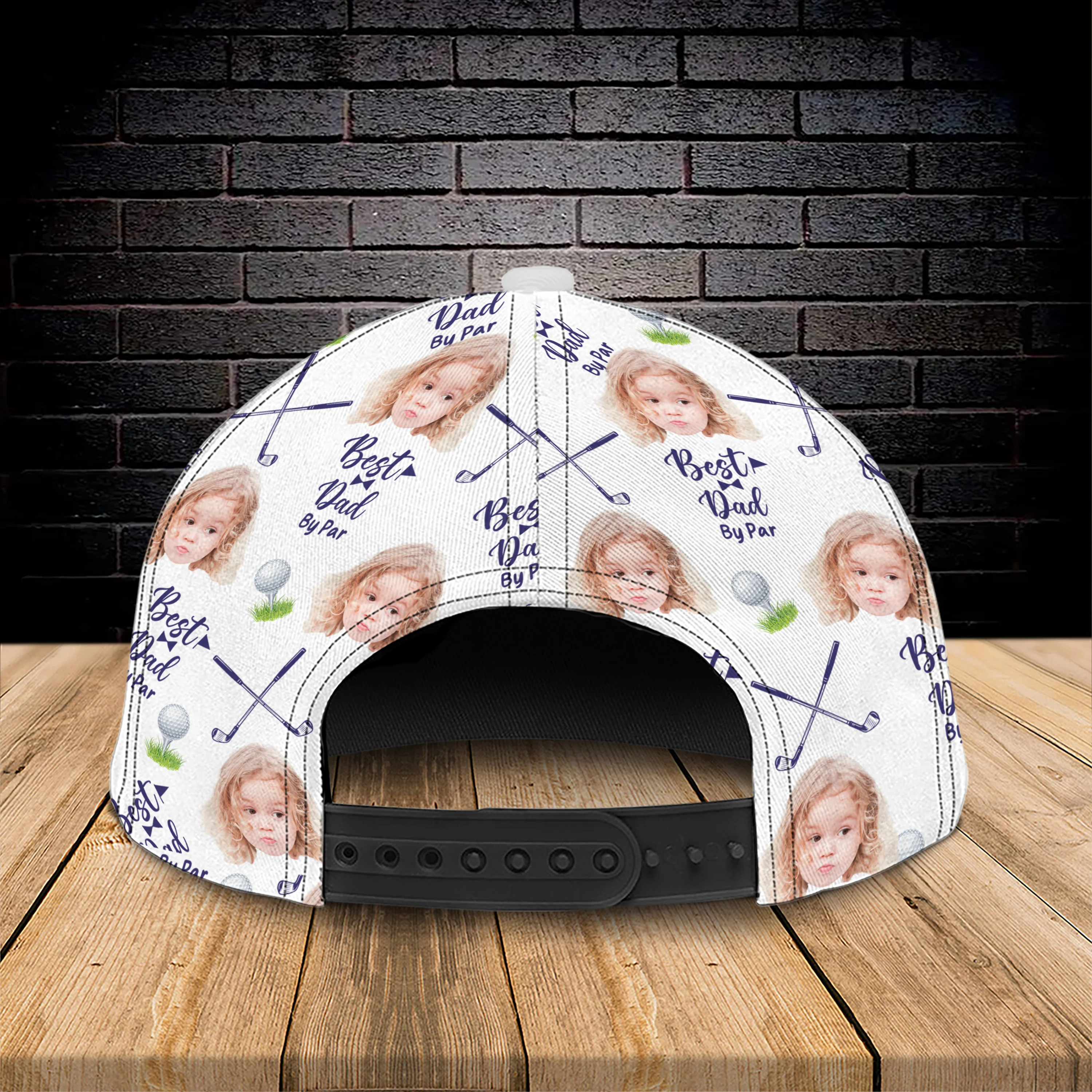 Best Dad By Par Custom Photo Golf Cap TH10 894143 - Image 3