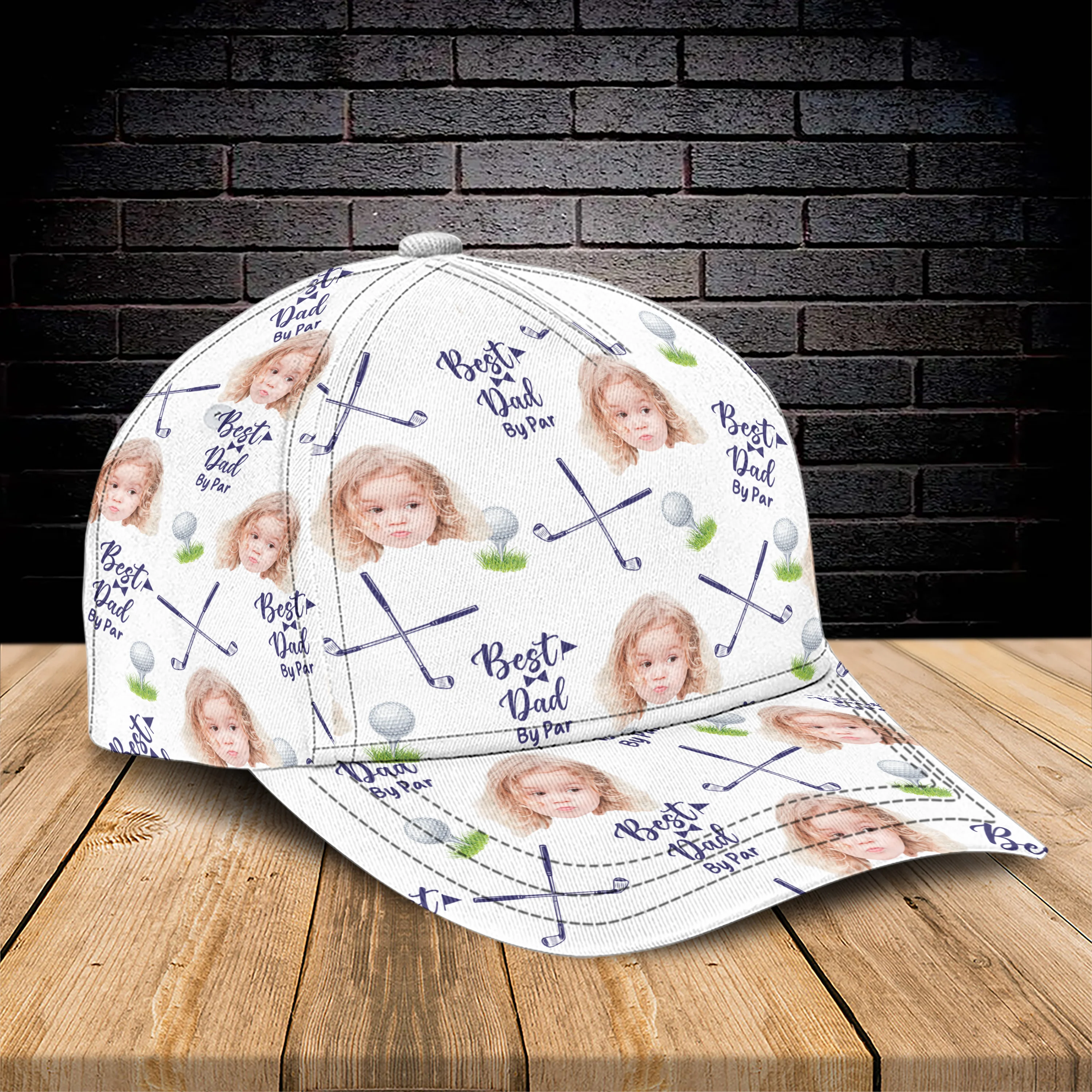 Best Dad By Par Custom Photo Golf Cap TH10 894143 - Image 4