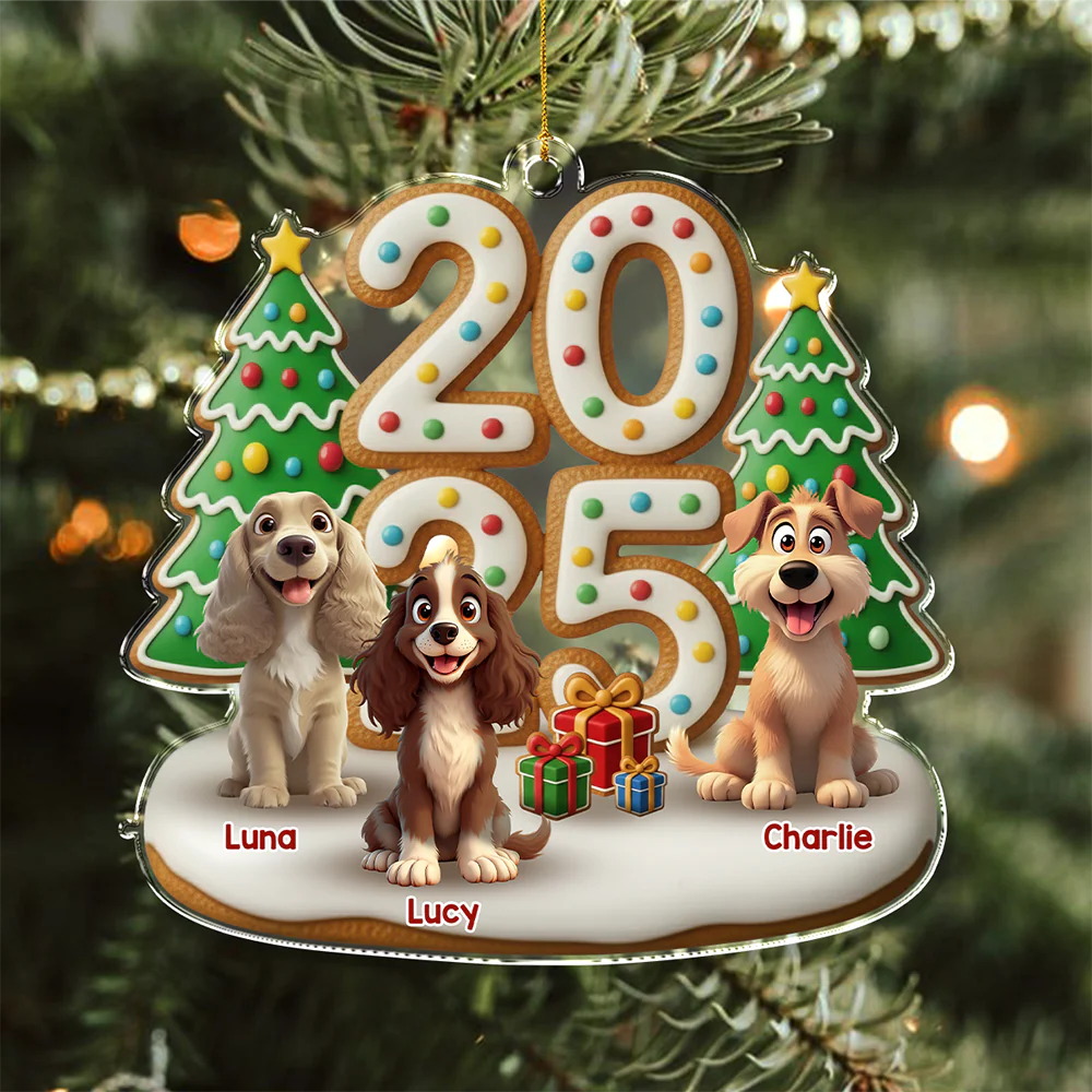 Custom Acrylic Ornament - Personalized Christmas Gifts For Dog Lovers HO82 900458 - Image 8
