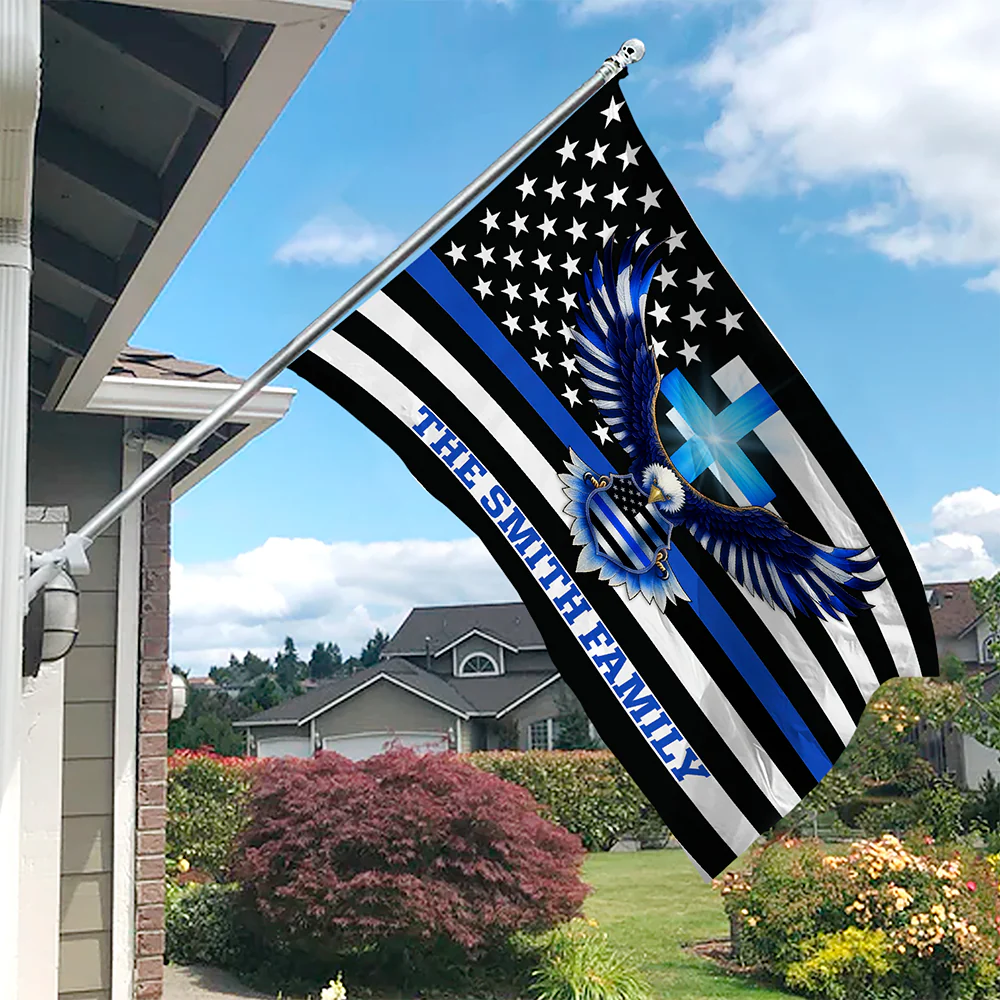 Custom American Flag With Family Name - Personalized Banner House Flag LM32 897225 - Image 2