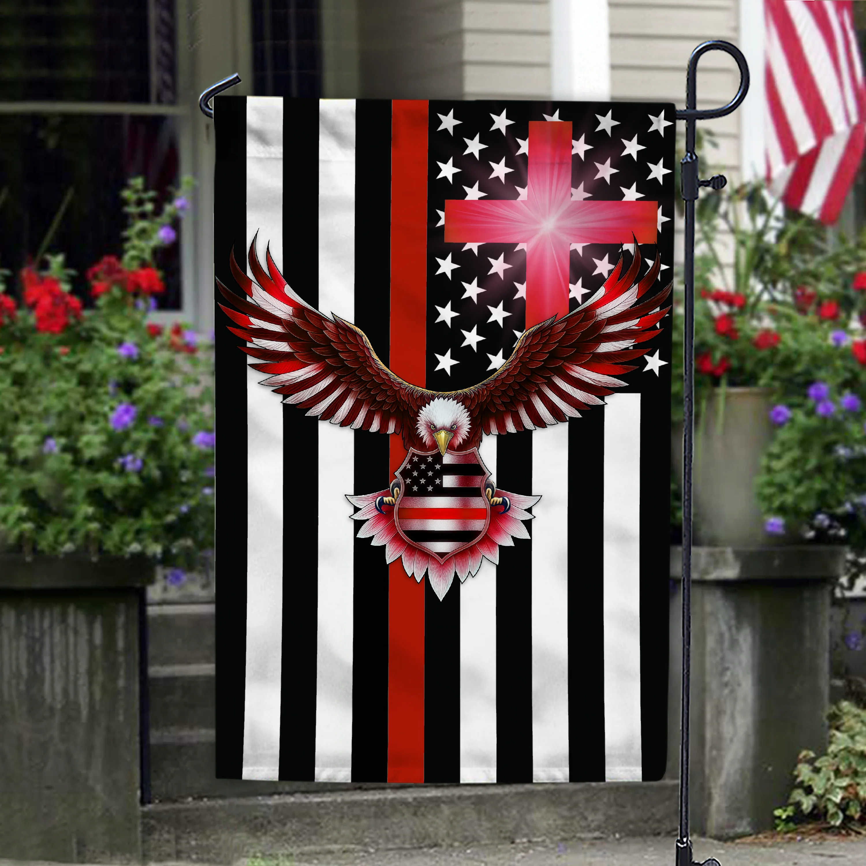Custom American Flag With Family Name  - Personalized Garden Flag LM32 897227 - Image 7