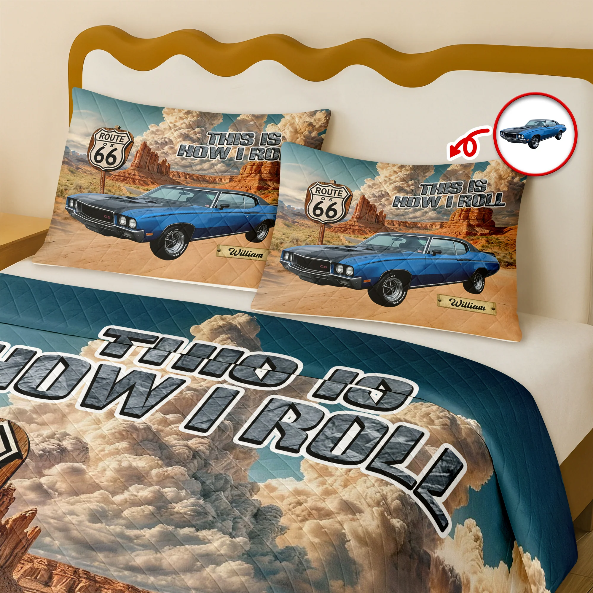 Custom Car Photo This Is How I Roll Bedding Set Gift For Car Lover CH07 899928 - Image 3