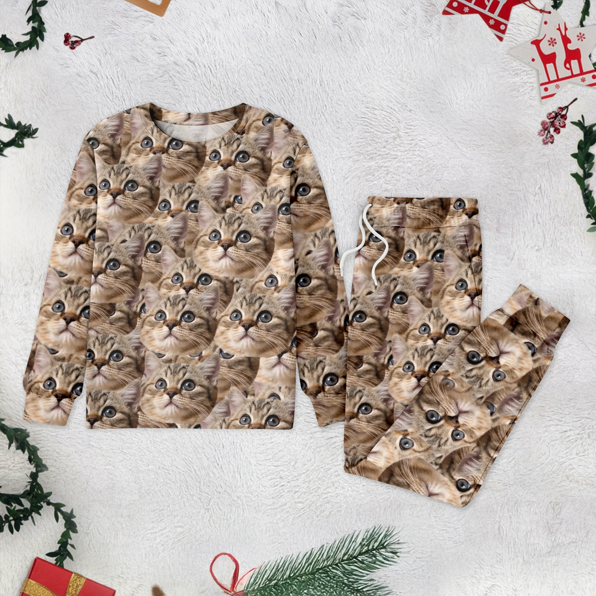 Custom Cat Photo Sleepwear Funny Gift For Family CH07 899134 - Image 4