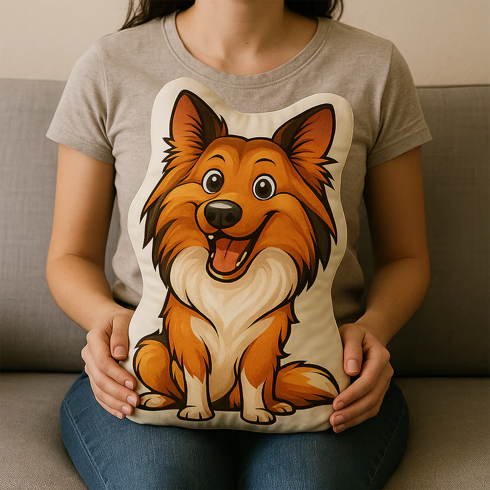 Custom Dog Cat Cartoon Photo Shaped Pillow For Dog Lovers Cat Lovers CH07 896448 - Image 3