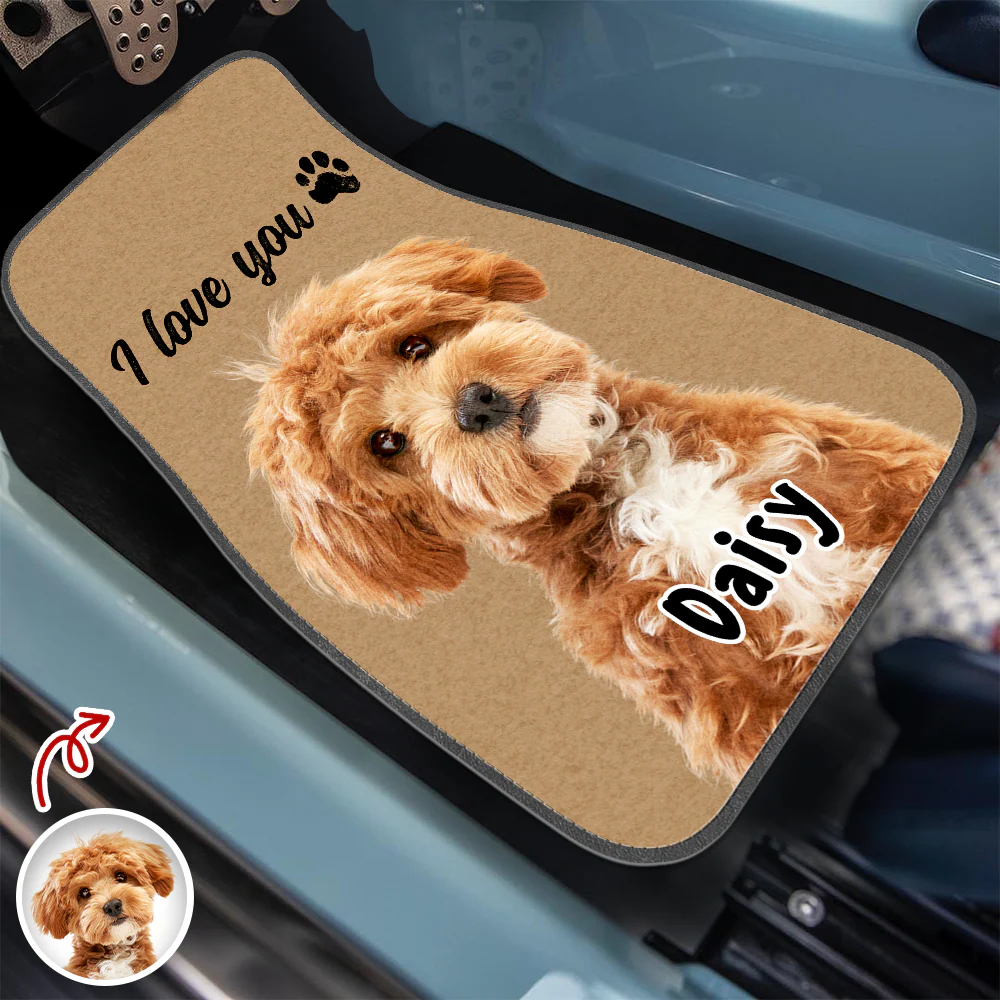 Custom Dog Photo Anti-Slip Car Floor Mat For Dog Lovers HO82 894446 - Image 8