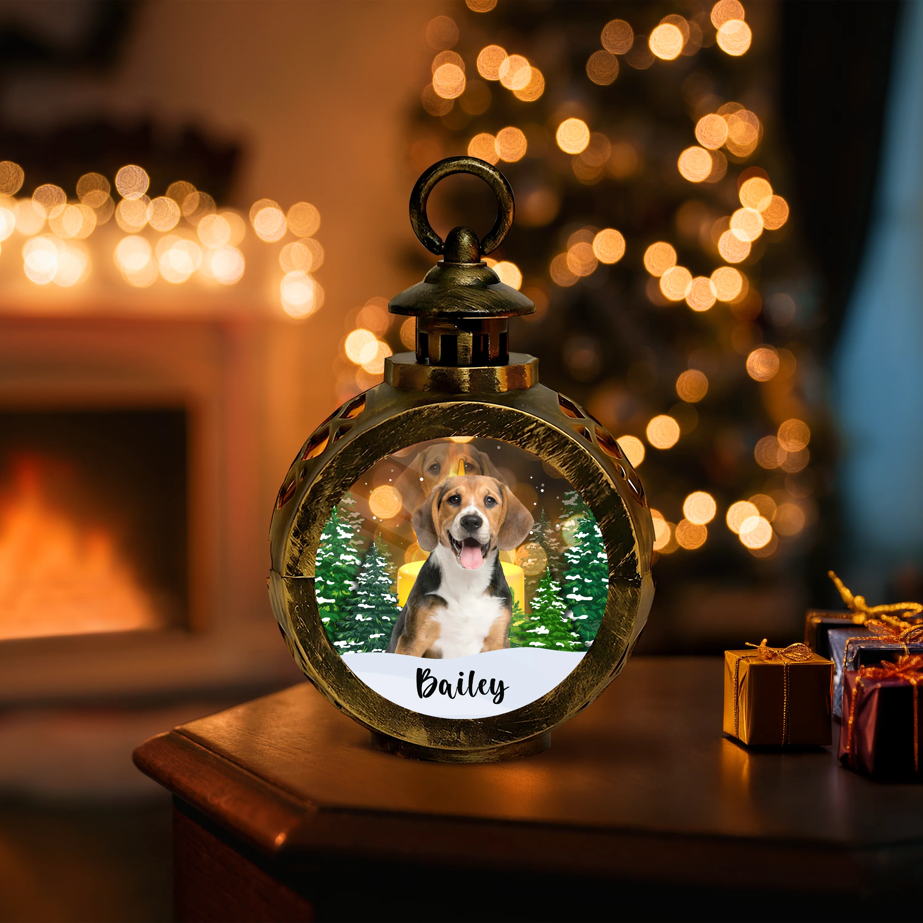 Custom Dog Photo - Personalized Christmas Lantern Ornament For Dog Lovers HA75 897540 - Image 8