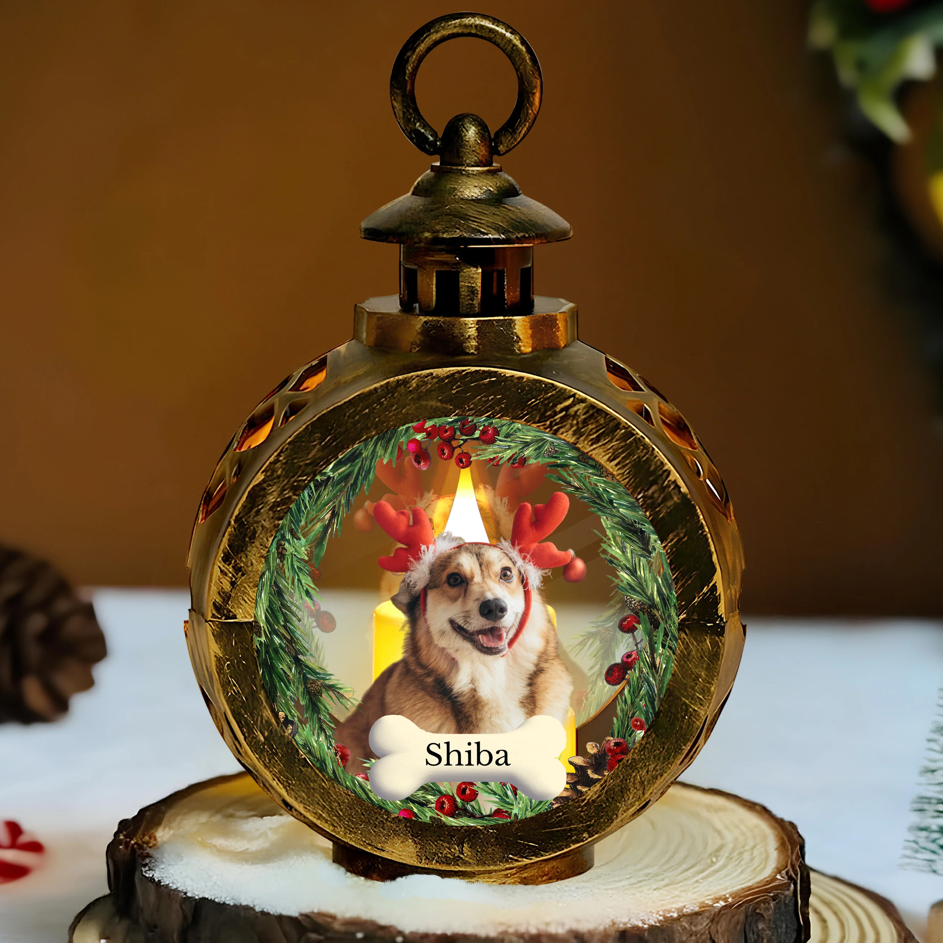 Custom Dog Photo - Personalized Custom Candlelight Lantern Ornament For Dog Lovers HO82 894936 - Image 3