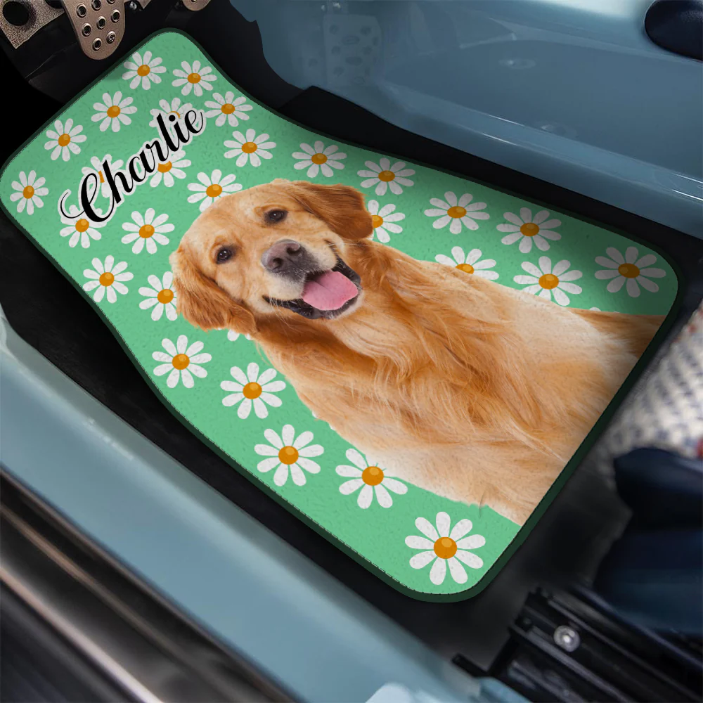 Custom Dog Photo With Icon Car Floor Mat For Dog Lovers TH10 894363 - Image 4
